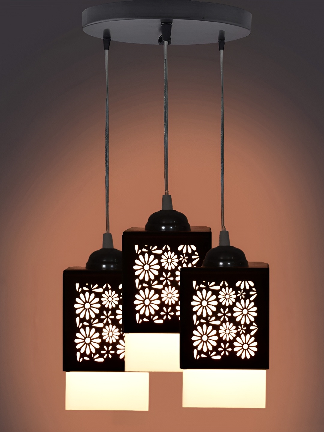 

Gojeeva Black and White Wooden Textured Square Shaped Contemporary Wall Lamp