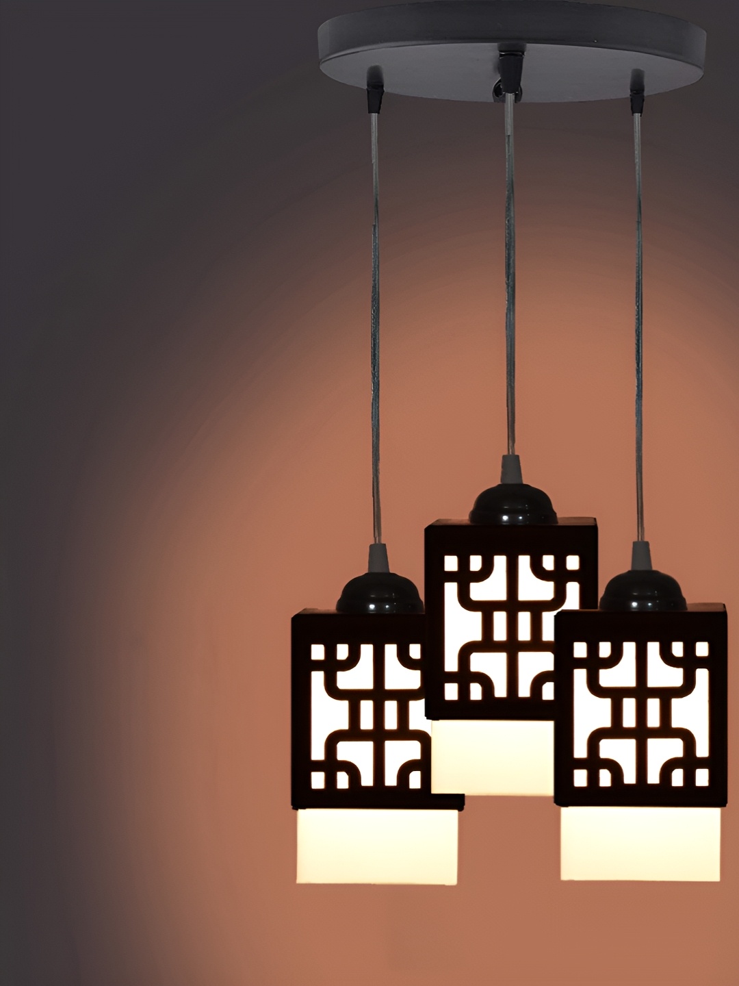 

Gojeeva Black and White Wooden Textured Square Shaped Contemporary Wall Lamp