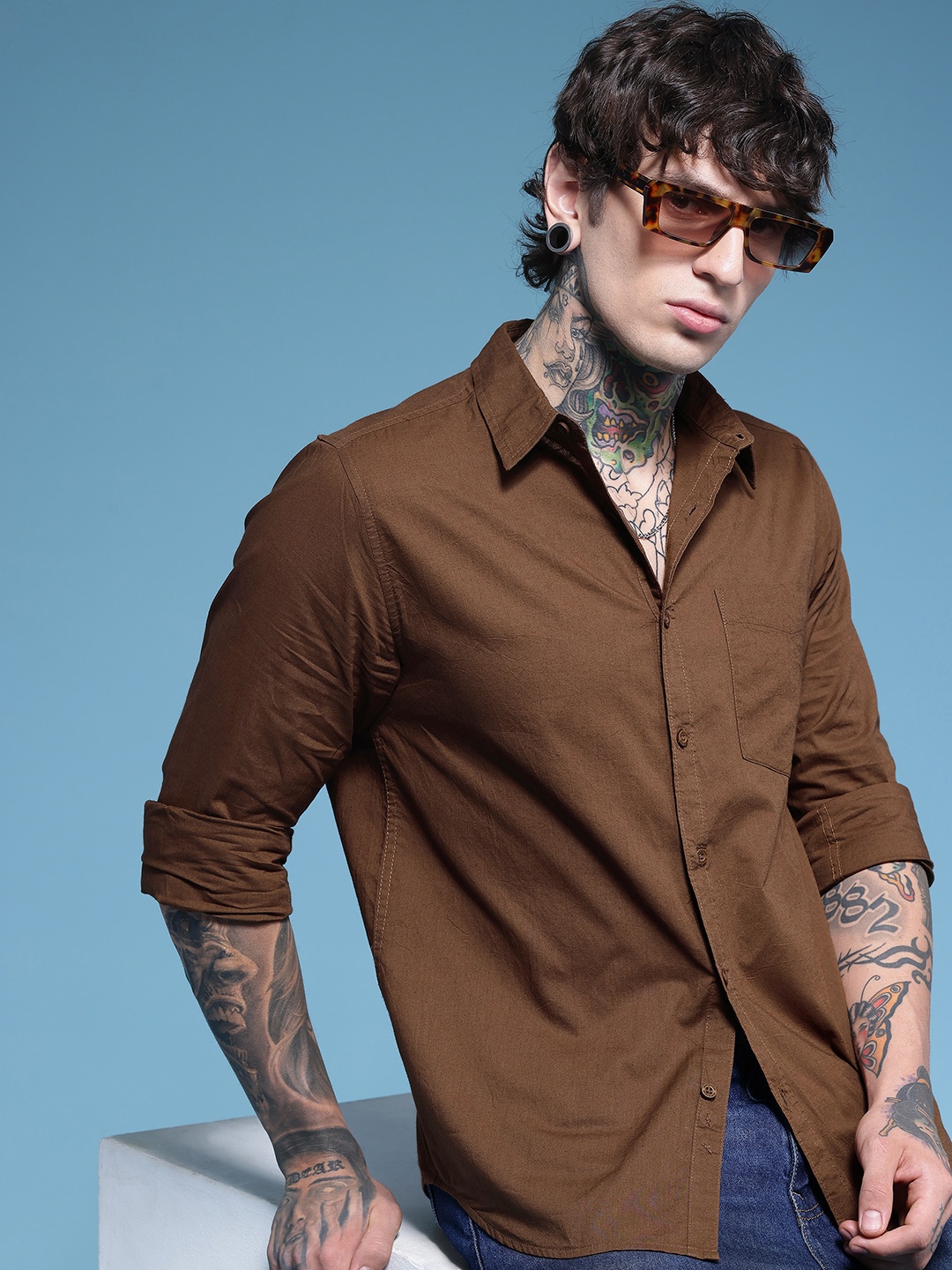 HERE&NOW Pure Cotton Casual Shirt