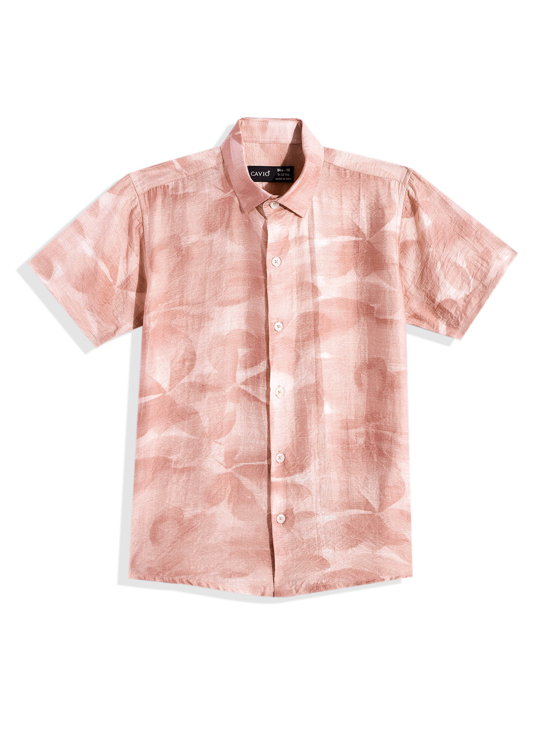 

CAVIO Boys Comfort Floral Printed Casual Shirt, Rust