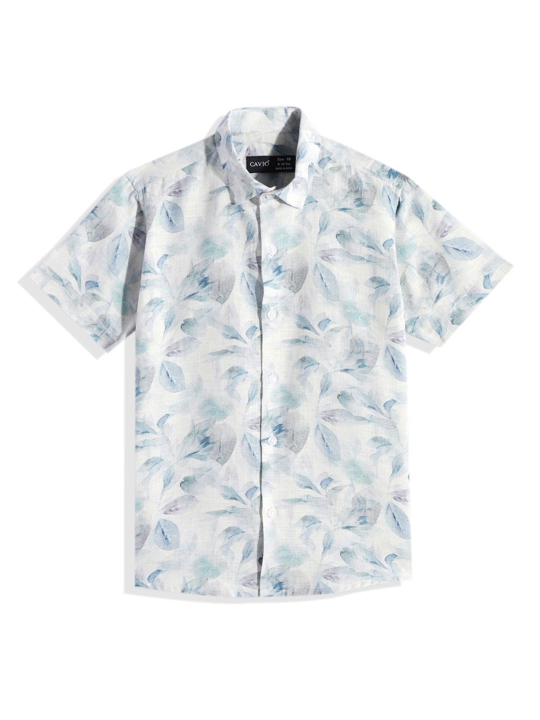 

CAVIO Boys Comfort Floral Printed Casual Shirt, Blue