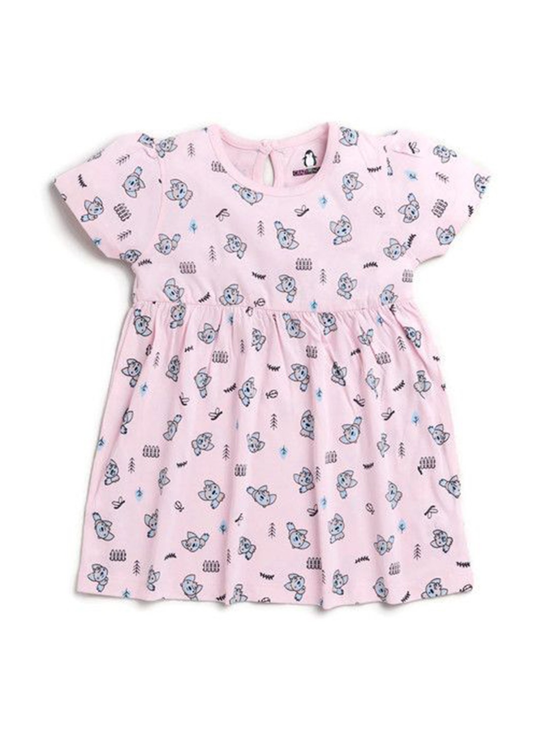 

CRAZYPENGUIN ELITE Girls Print Fit & Flare Dress, Pink