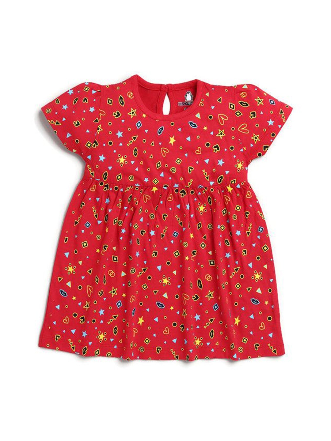 

CRAZYPENGUIN ELITE Print Fit & Flare Dress, Red