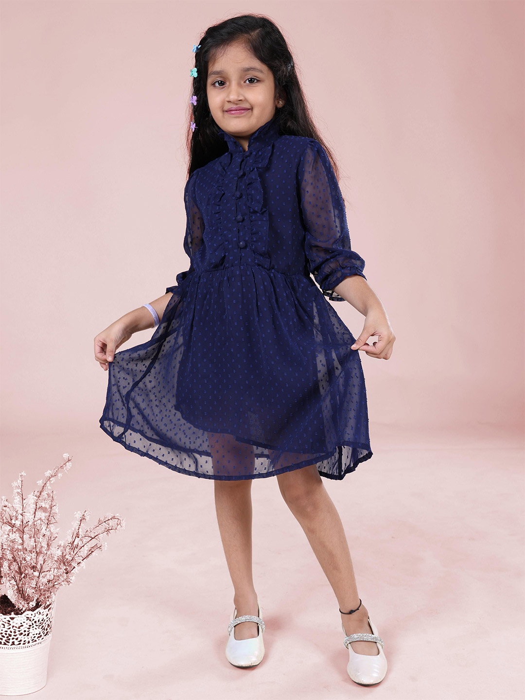 

KiddoPanti Girls Fit - Flare Dress, Navy blue