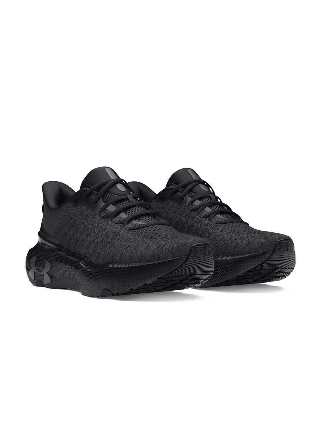 

UNDER ARMOUR Round-Toe Sports Shoes, Black