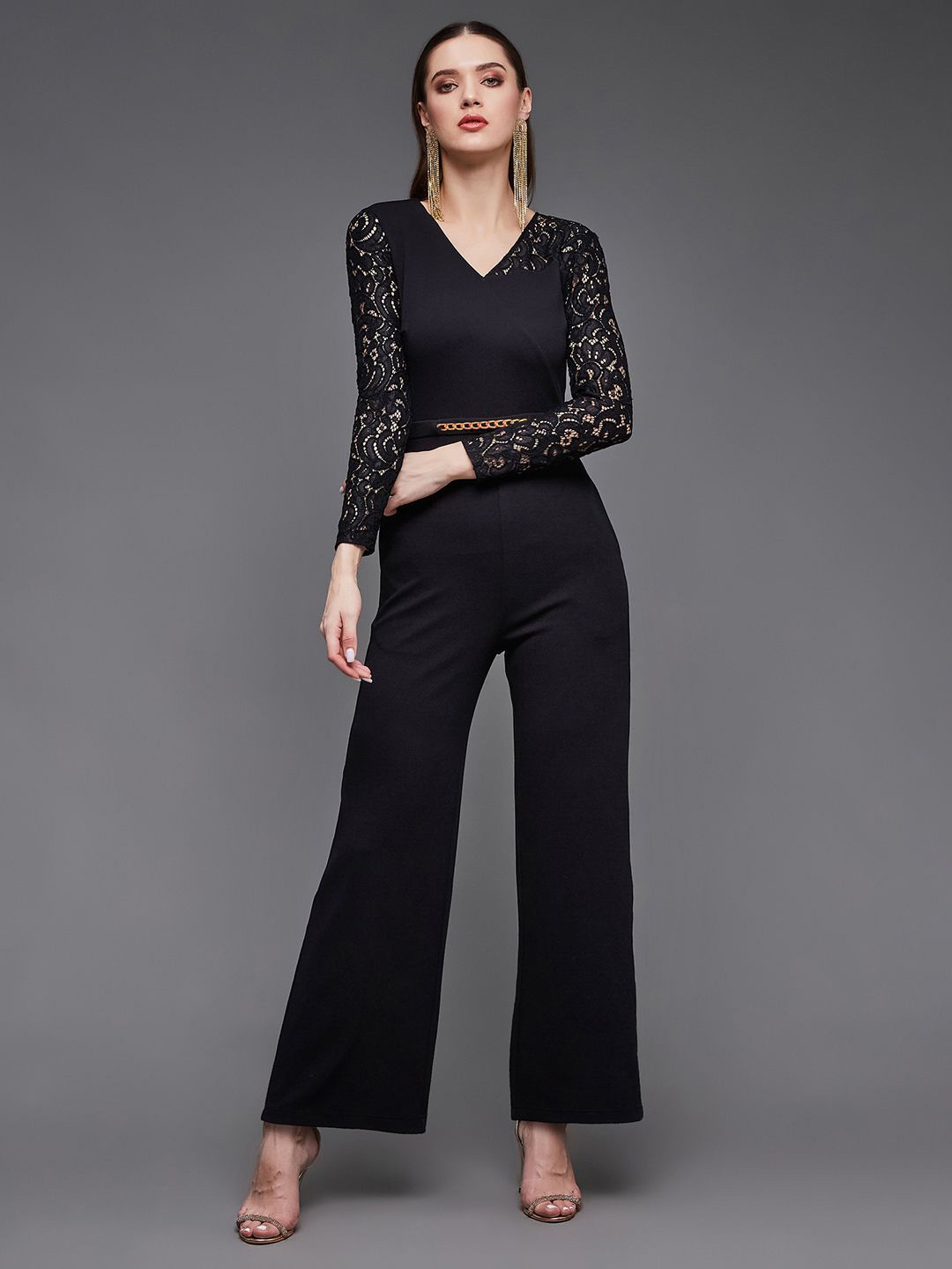 

Miss Chase Women Basic Jumpsuit, Black