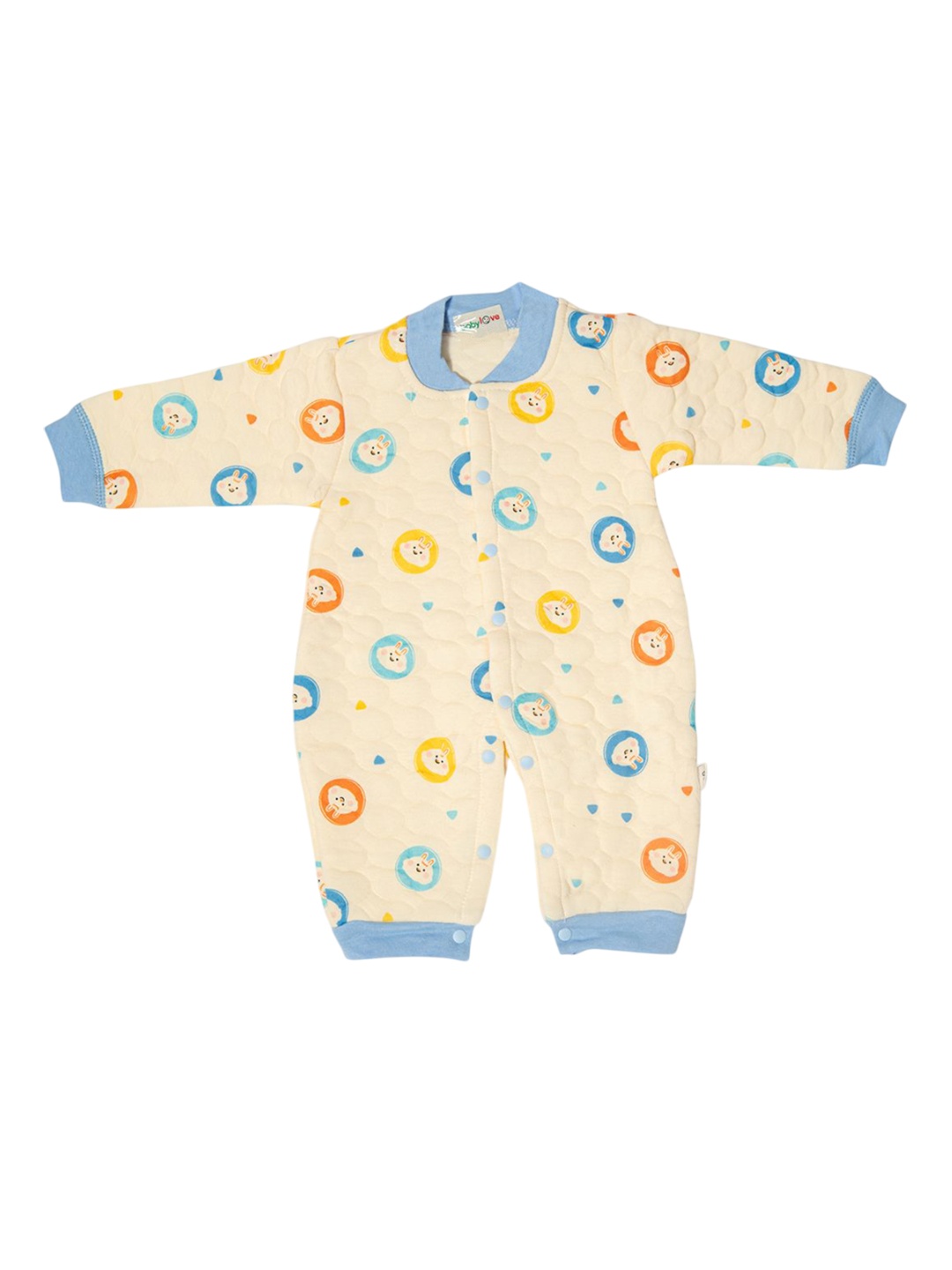 

Bold N Elegant Infants Printed Footless Winter Romper, Beige