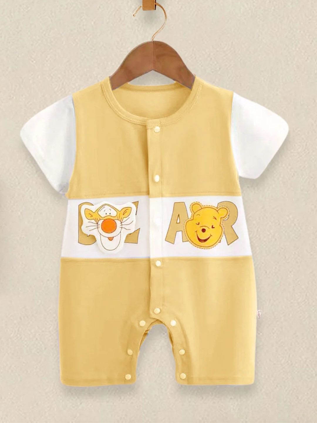 

Bold N Elegant Kids Cartoon Printed Cotton Romper, Yellow