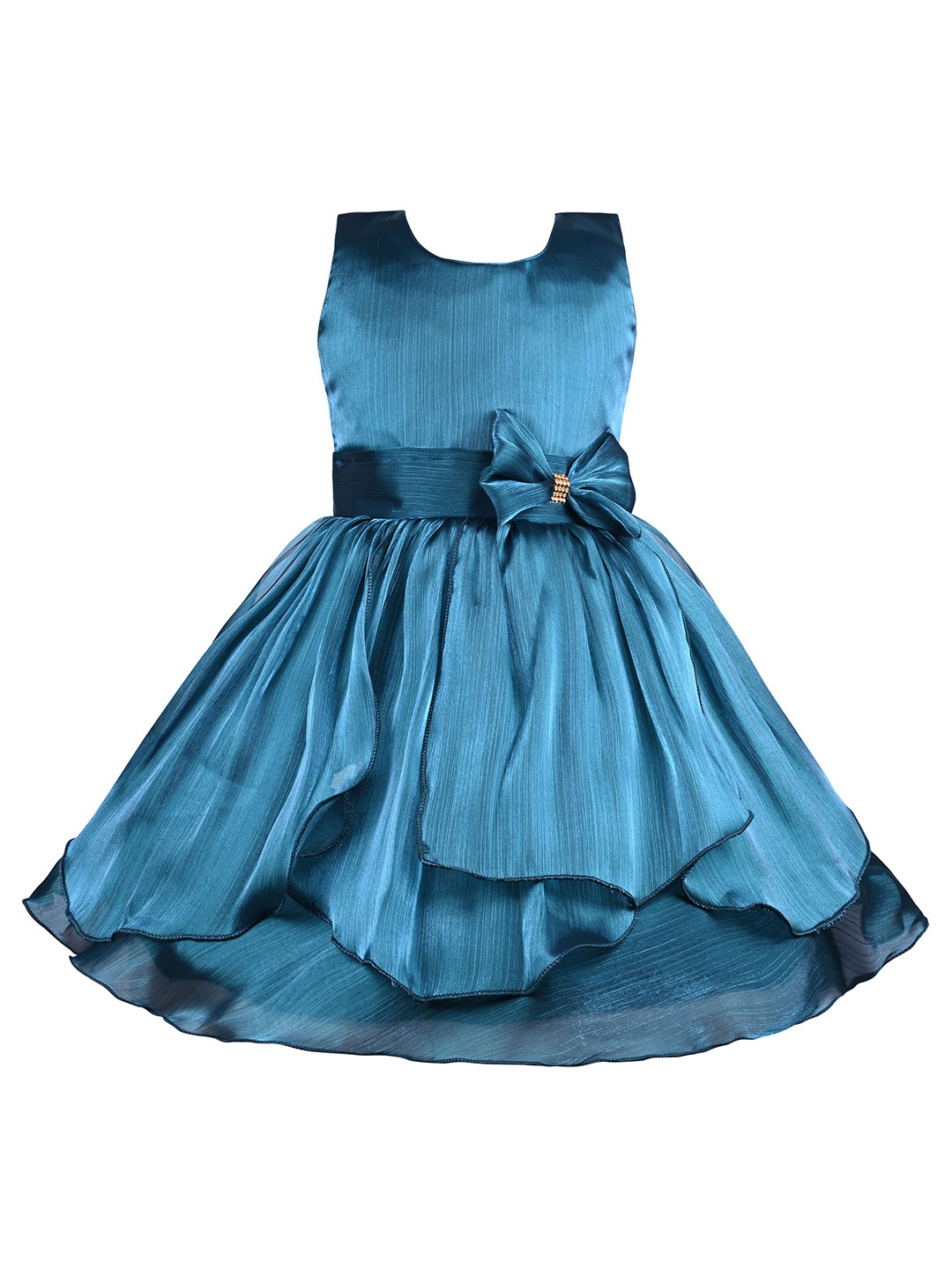 

Wish Karo Girls Satin A-Line Dress, Blue