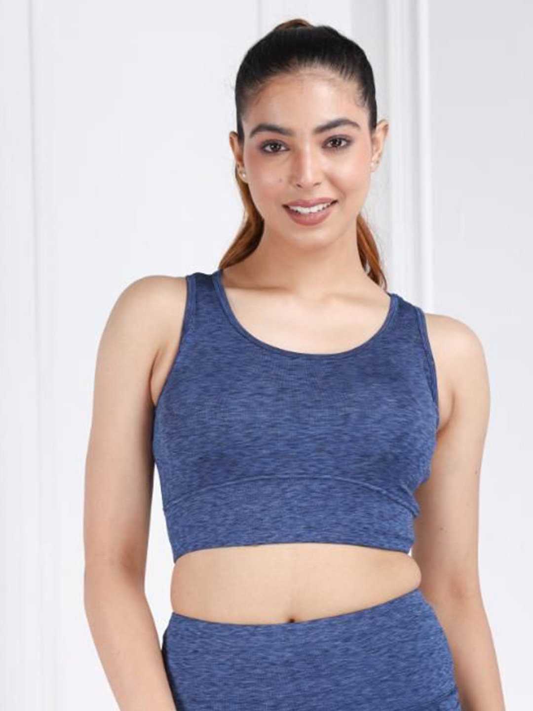 

Mlada Women Active Wear Low Impact Sports Bra, Blue