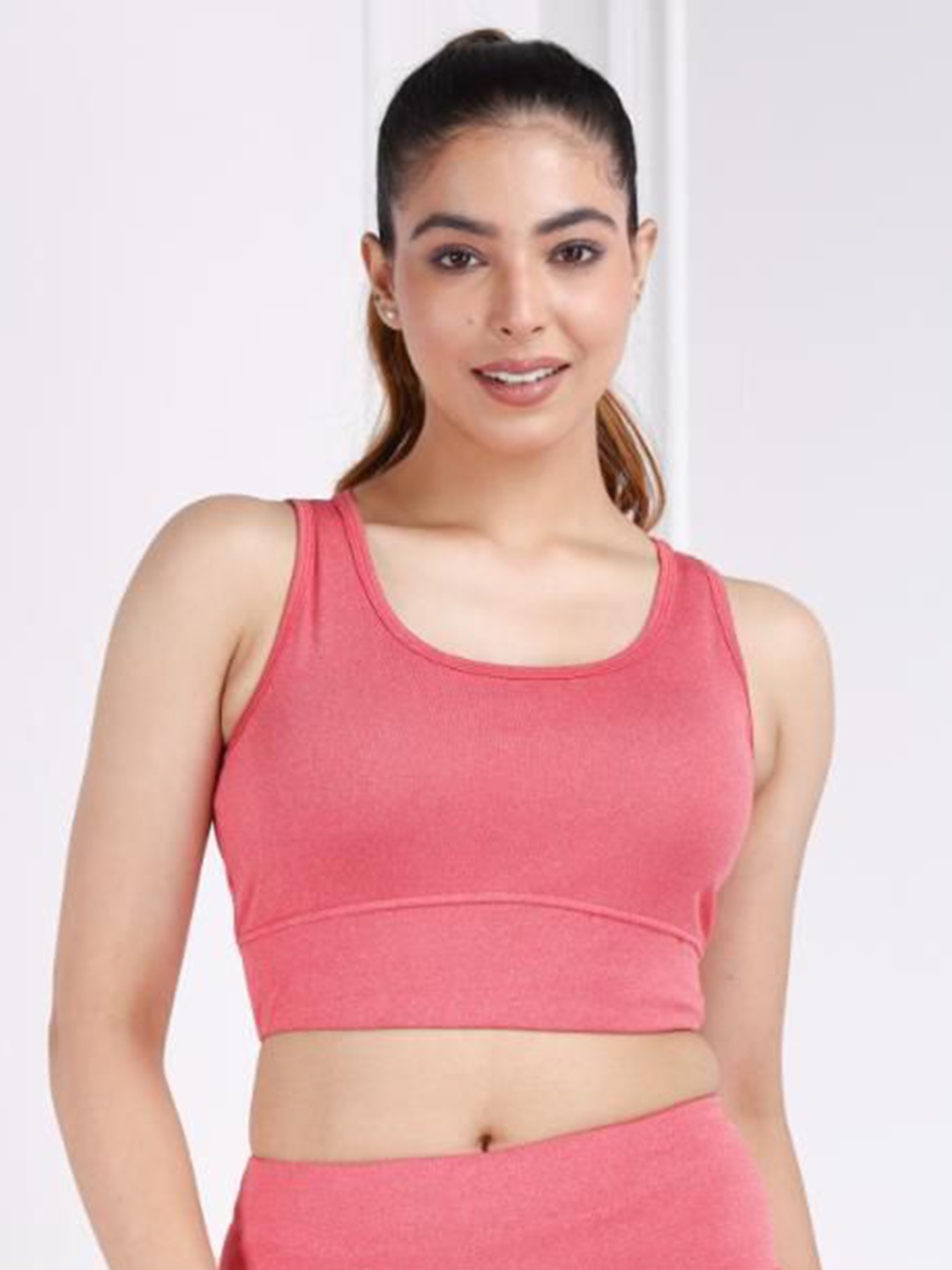 

Mlada Women Active Wear Low Impact Sports Bra, Red