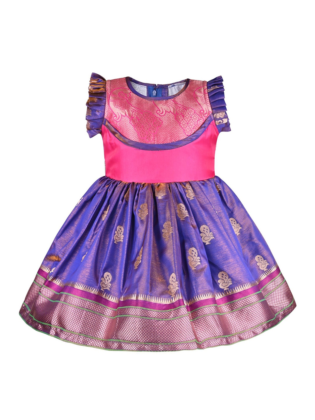 

Wish Karo Girls Fit and Flare Dress, Pink