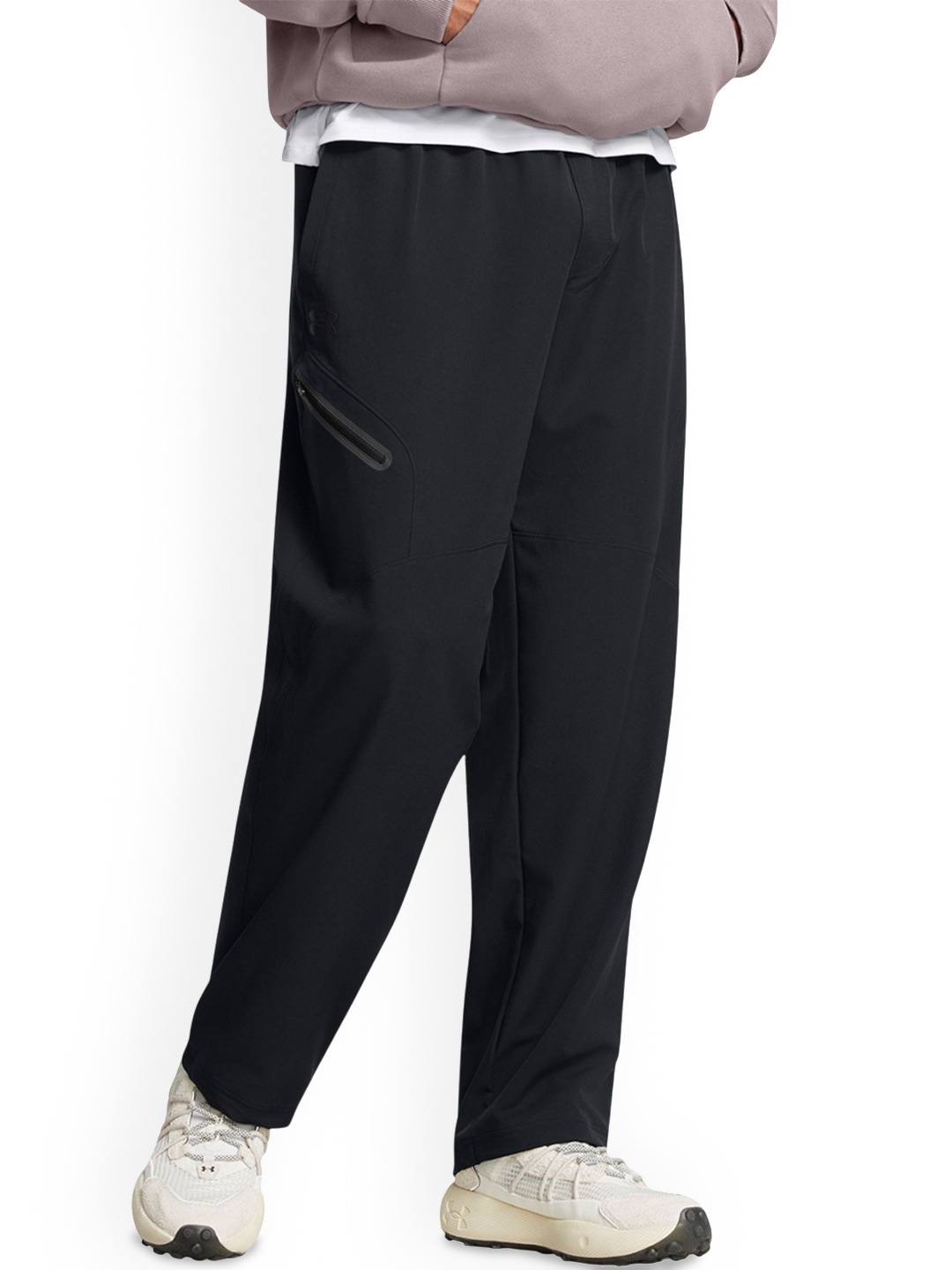 

UNDER ARMOUR UA Unstoppable Men Straight Leg Mid Rise Track Pants, Black