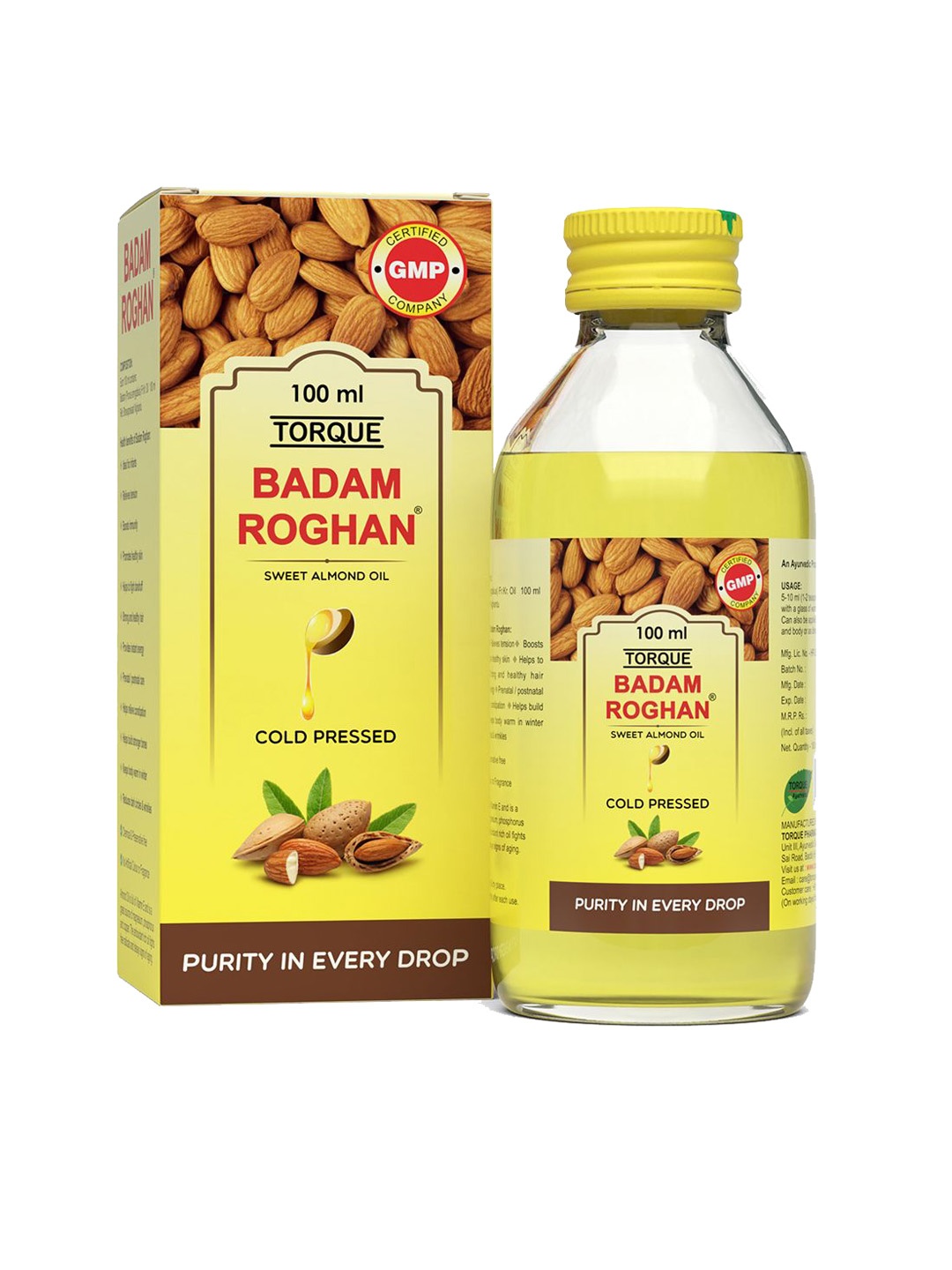 

Torque Badam Roghan Massage Oil - 100 ml, Yellow
