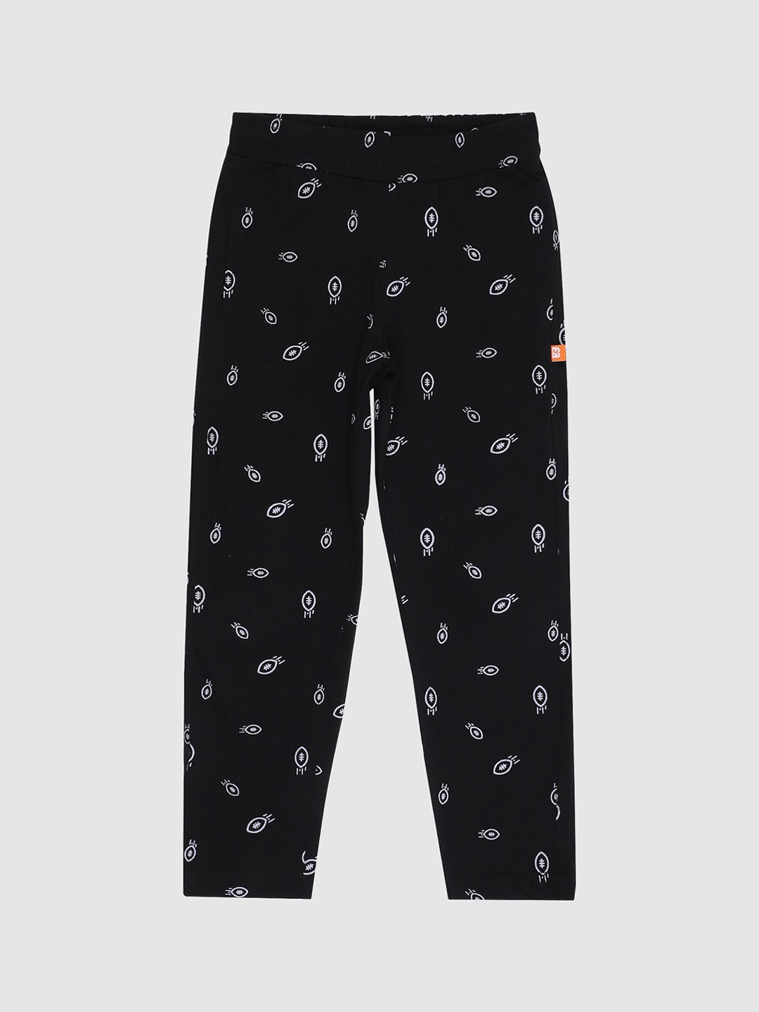 

Bodycare Boys Printed Cotton Track Pant, Black