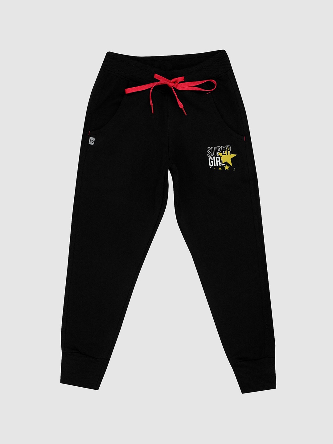 

Bodycare Girls Cotton Regular Fit Side Pockets Joggers, Black