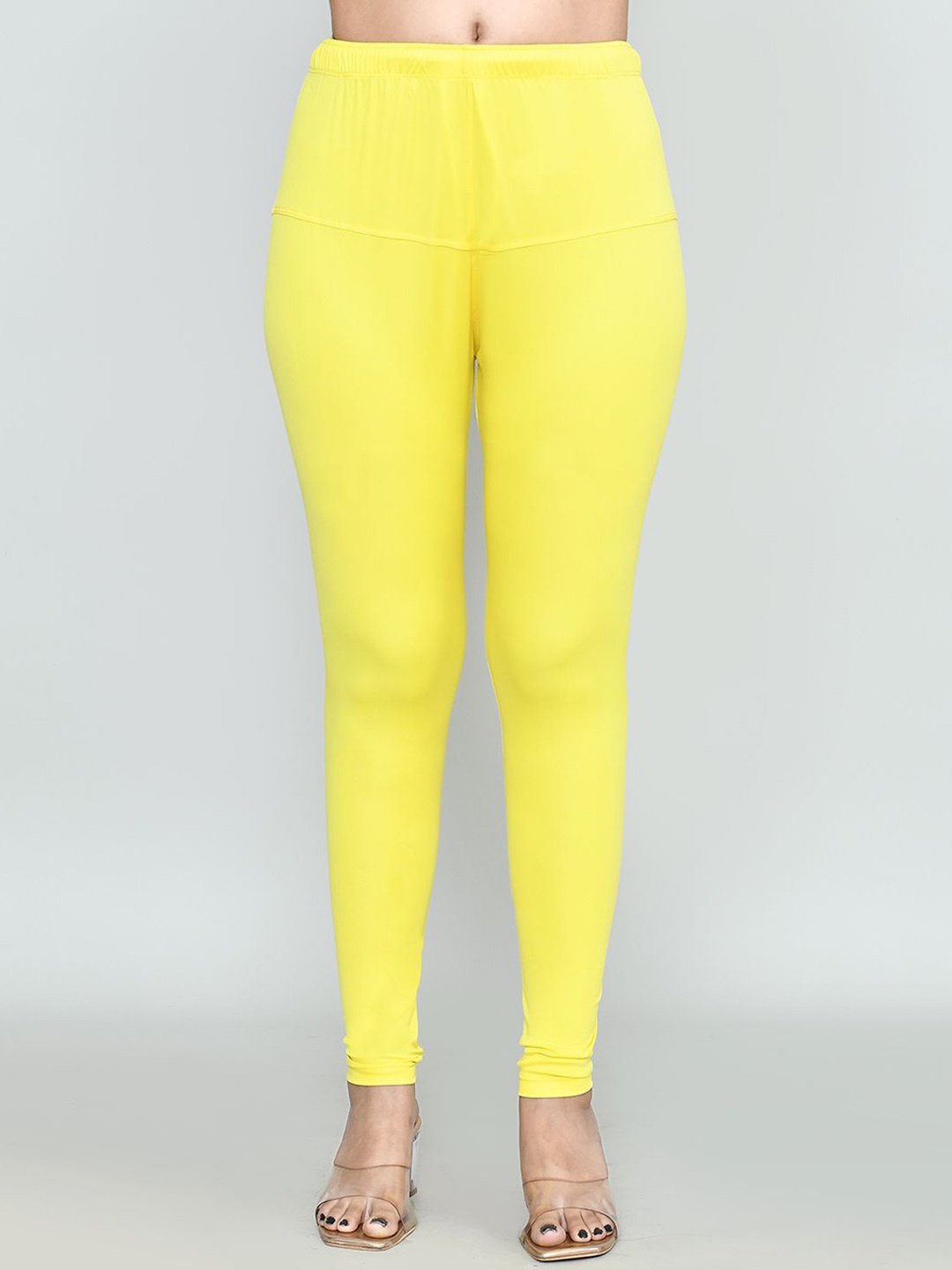 

RAPL Women Cotton Blend Breathable Churidar Length Leggings, Yellow