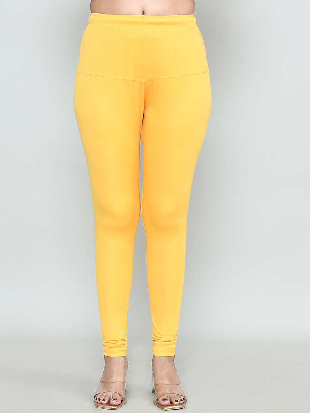 

RAPL Women Cotton Blend Breathable Churidar Length Leggings, Yellow