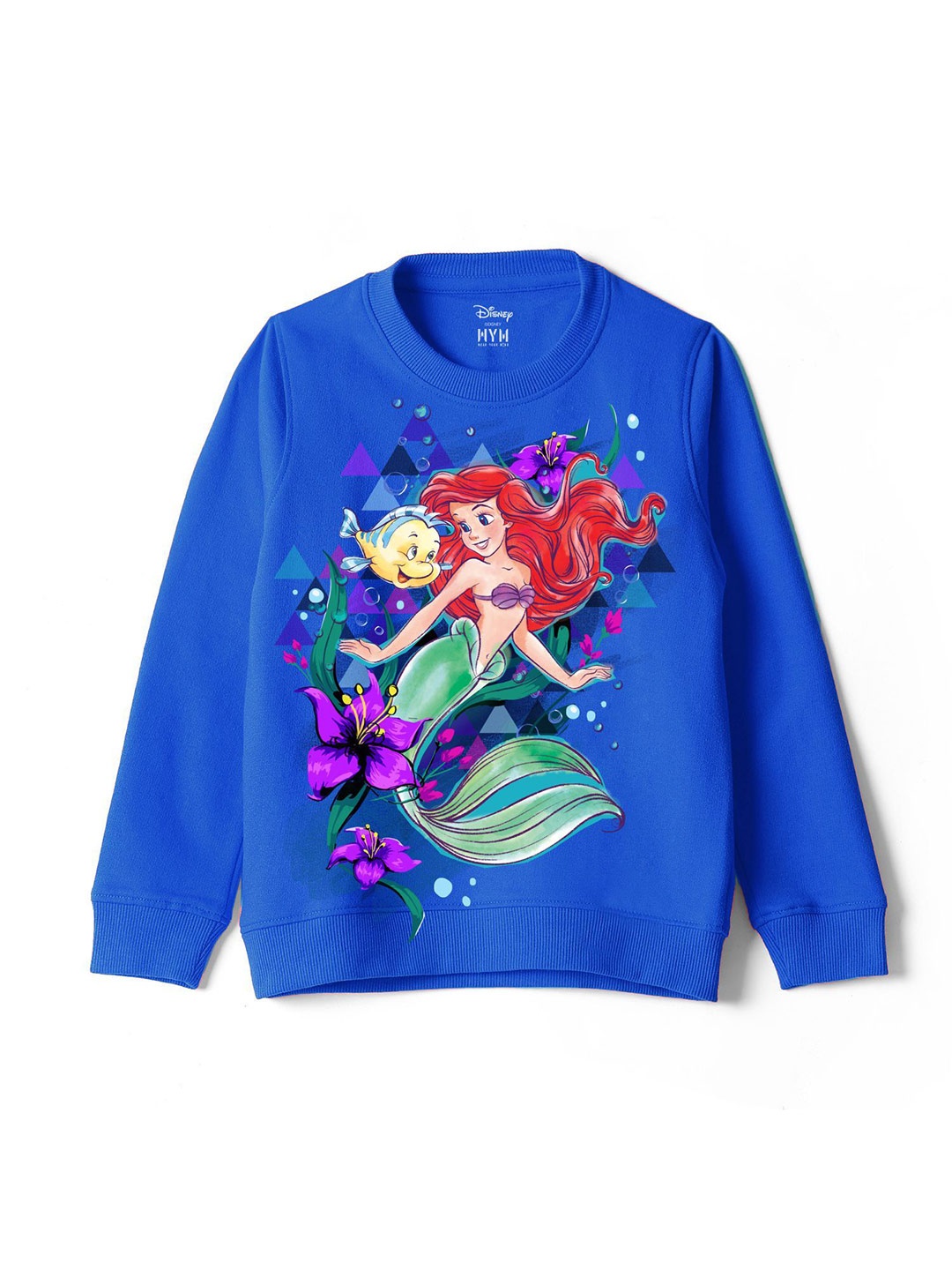 

Wear Your Mind Girls Disney Princess Printed Sweatshirt, Blue