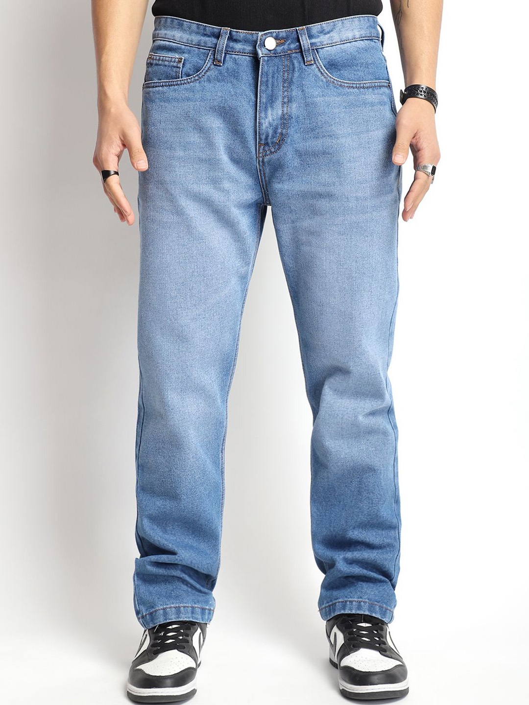 

JIMMY & JORDAN Men Cotton Mid-Rise Jeans, Blue