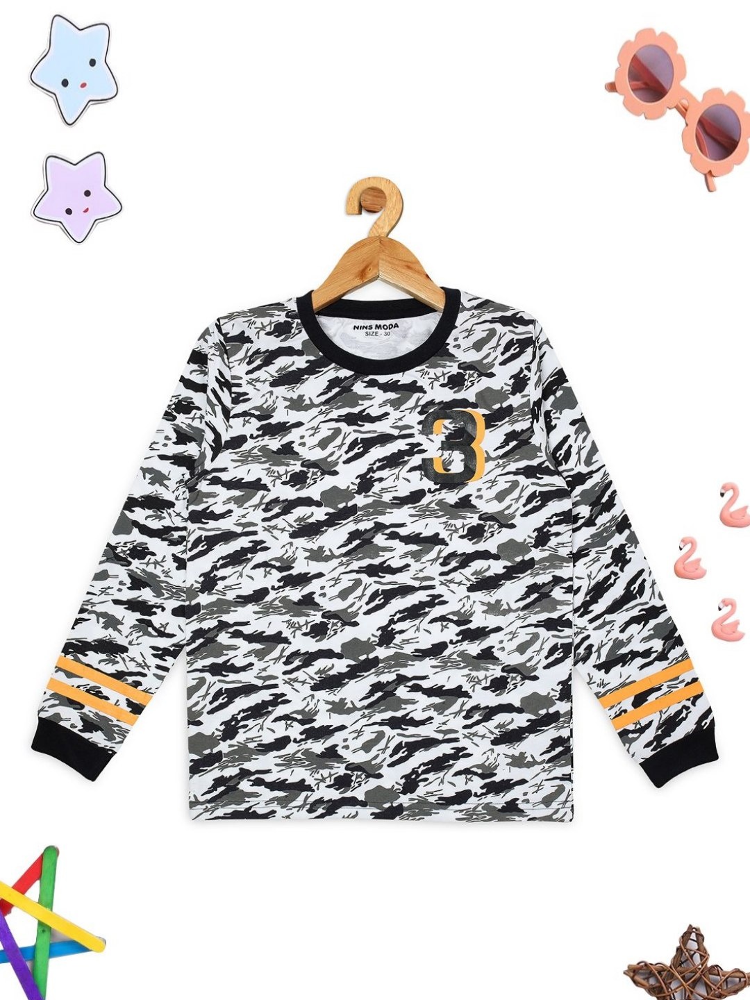 

PAMPOLINA Girls Printed T-shirt, Navy blue