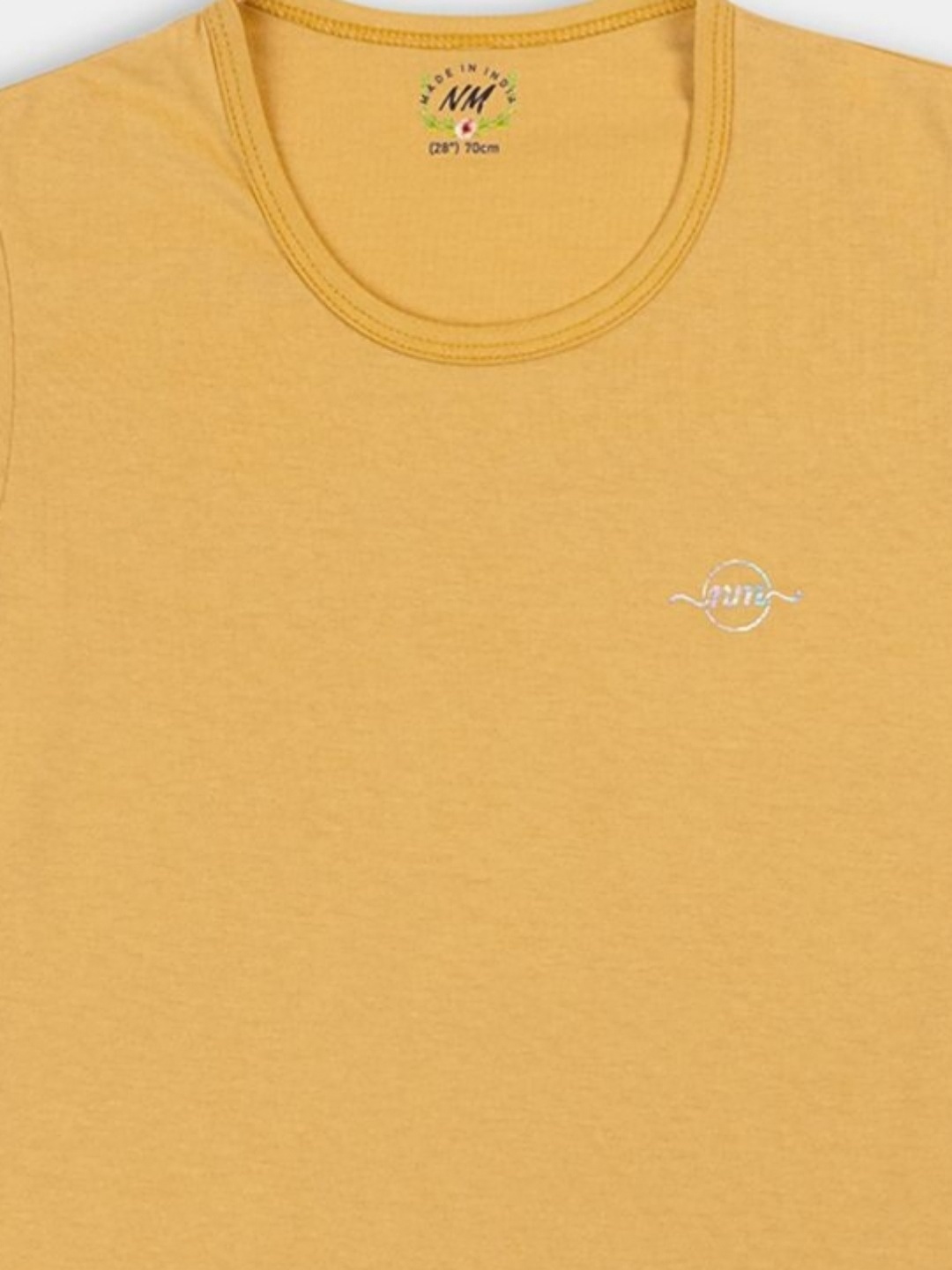 

PAMPOLINA Girls Typography Printed Cotton Casual T-shirt, Mustard