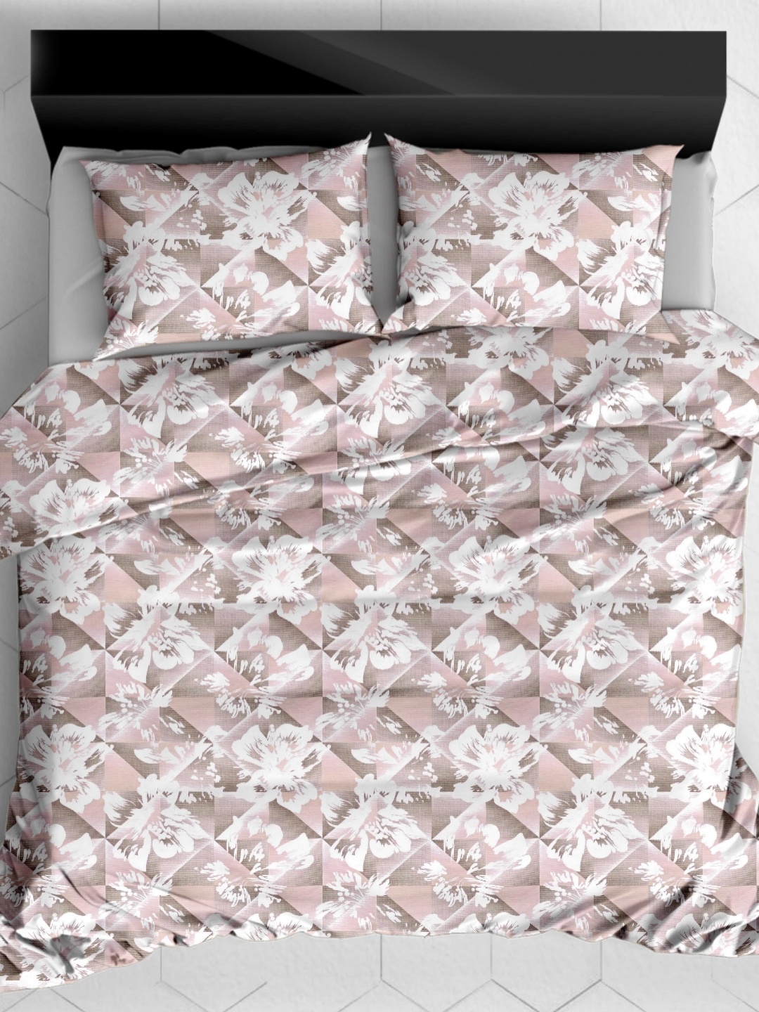 

Ariana Pink & White Floral Printed Cotton 180 TC Single Bedsheet Set 2.25 m x 1.5 m