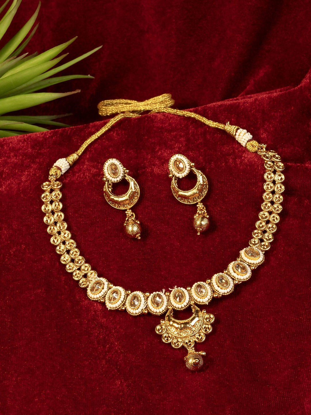 

GOLD CASH 22k Gold-Plated Anti-Tarnish Necklace and Earrings