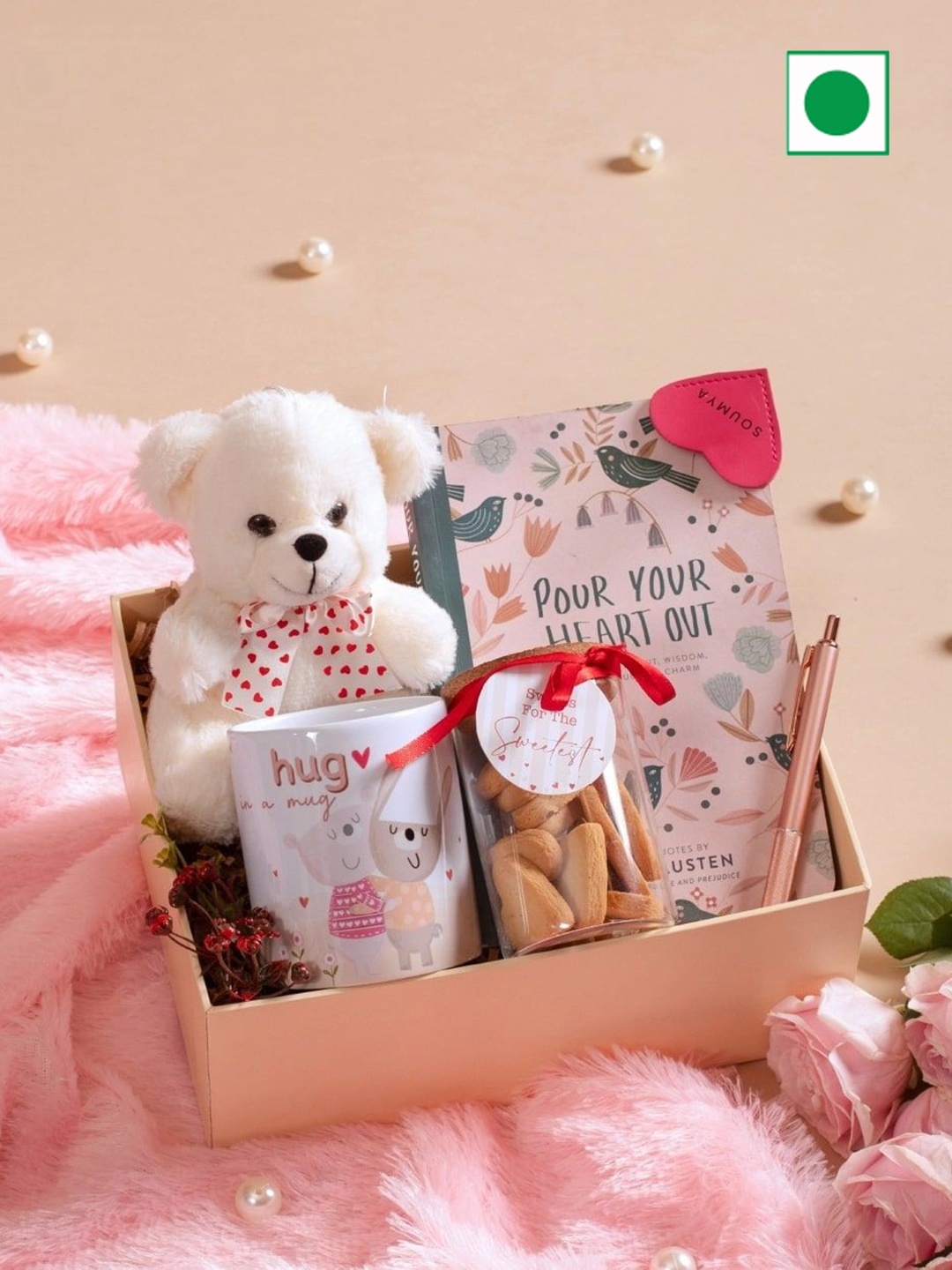 

The Knot Company Set Of 10 Hugs For Bubs Assorted Gift Set 1KG & Above, White