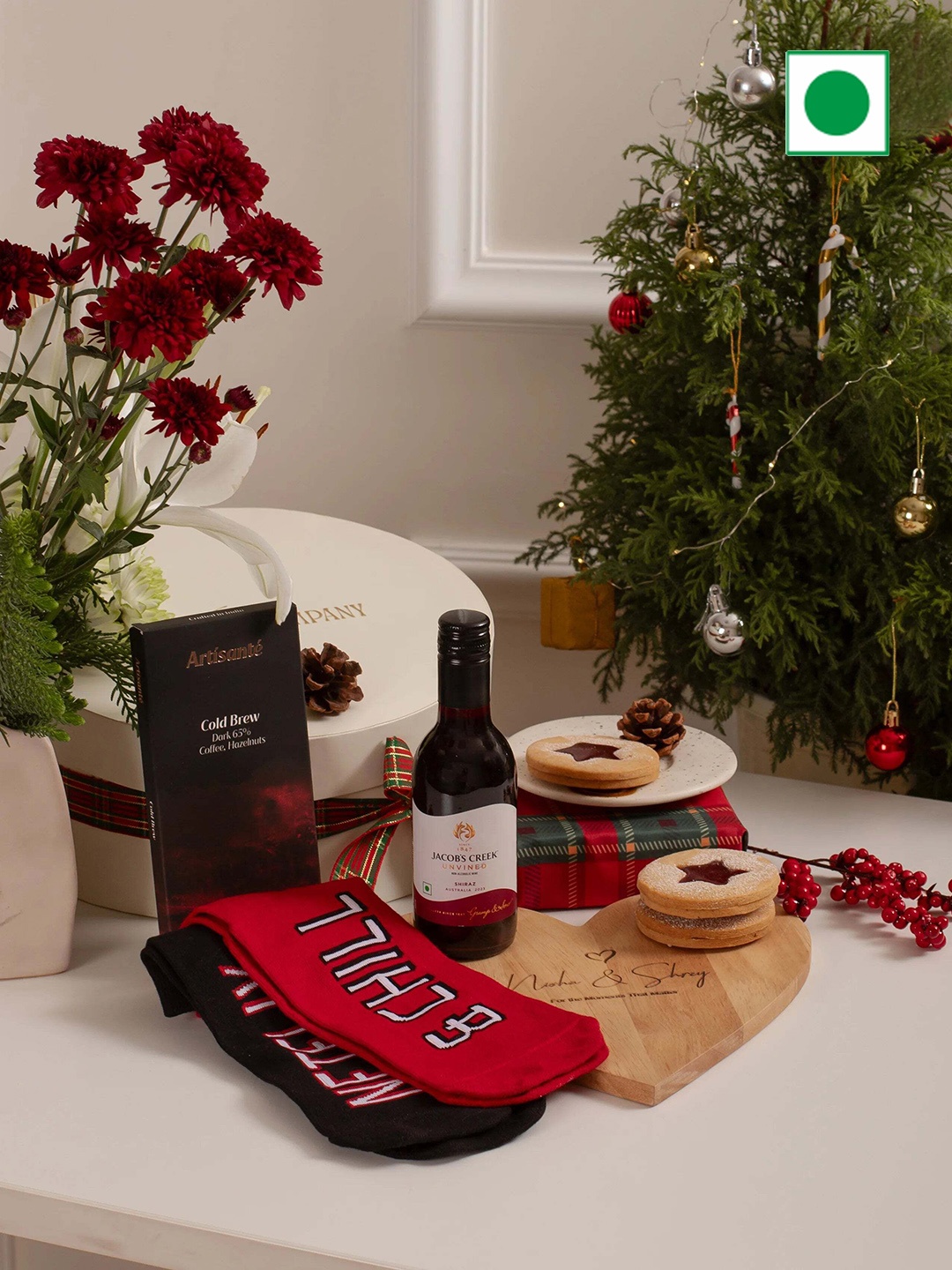 

The Knot Company Christmas Assorted Gifts, Burgundy