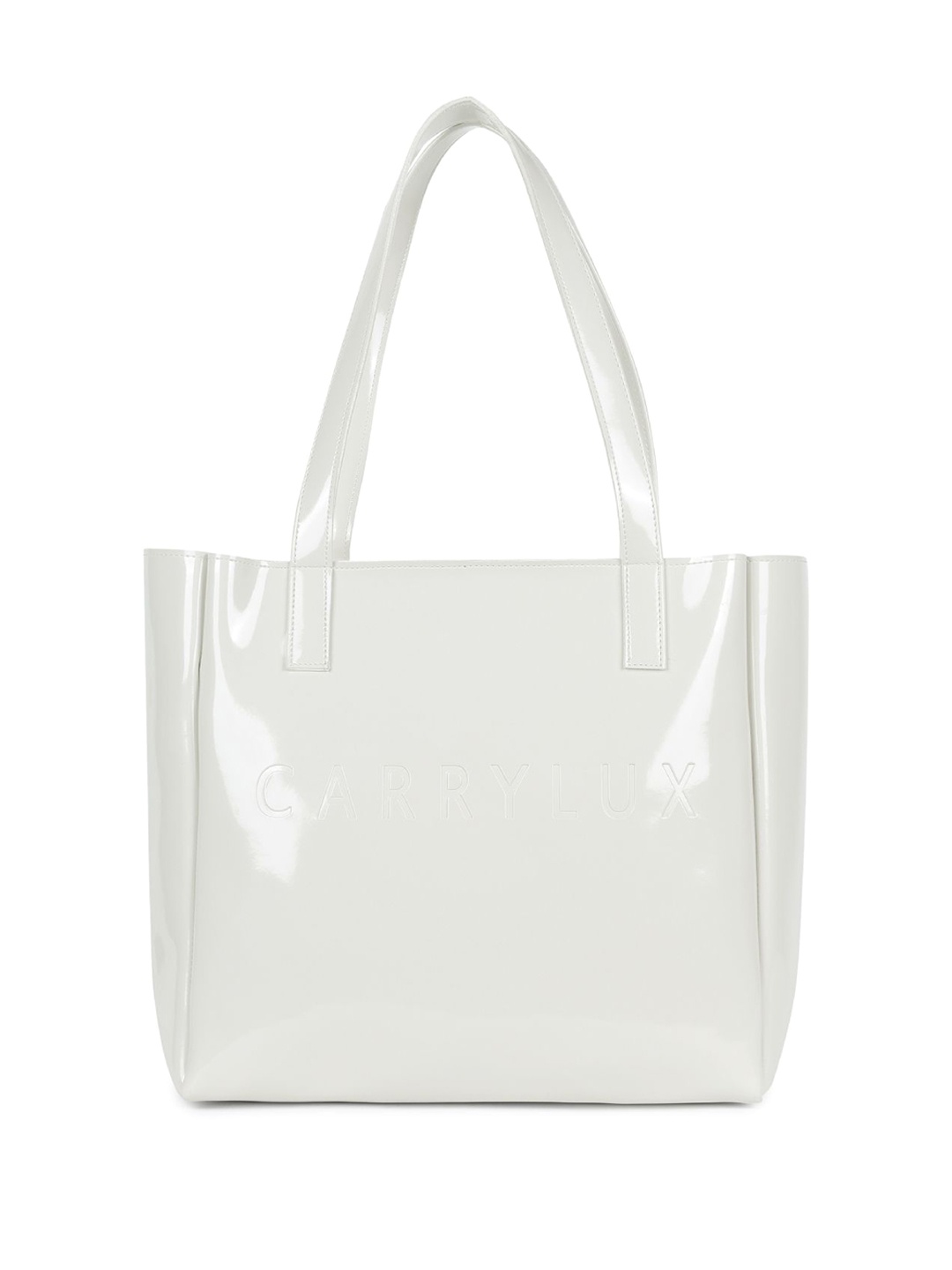 CarryLux Women Solid Shopper Tote Bag, White