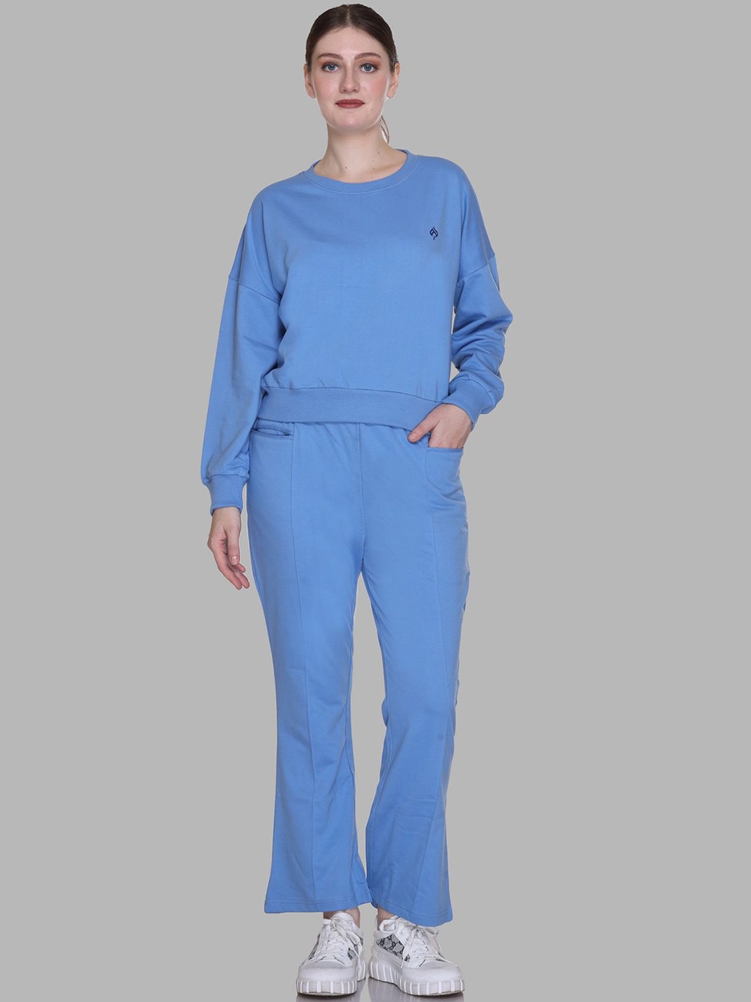 

BAESD Women Fleece Tracksuit, Blue
