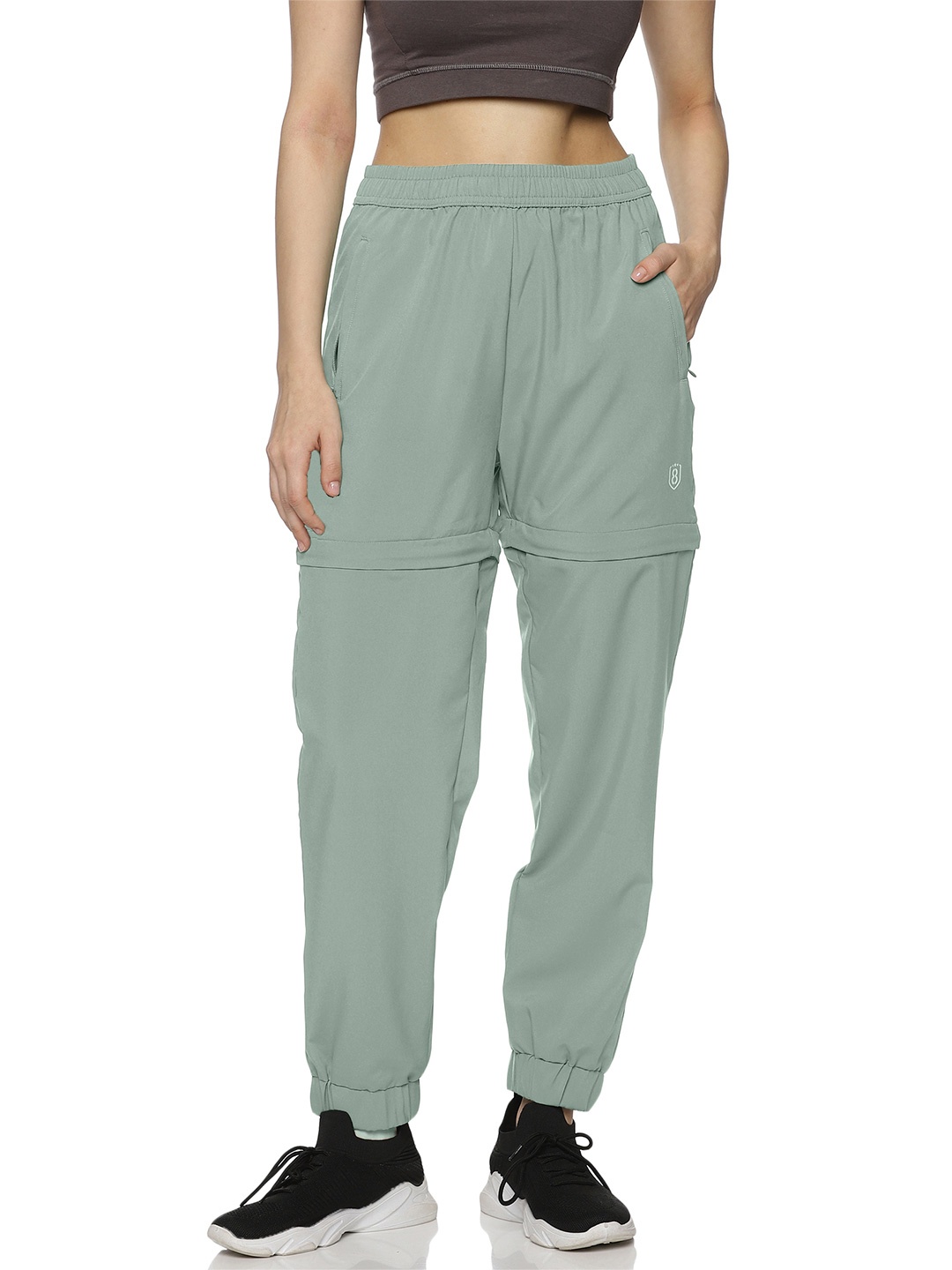 

DOMIN8 Mid-Rise Detachable Joggers, Green
