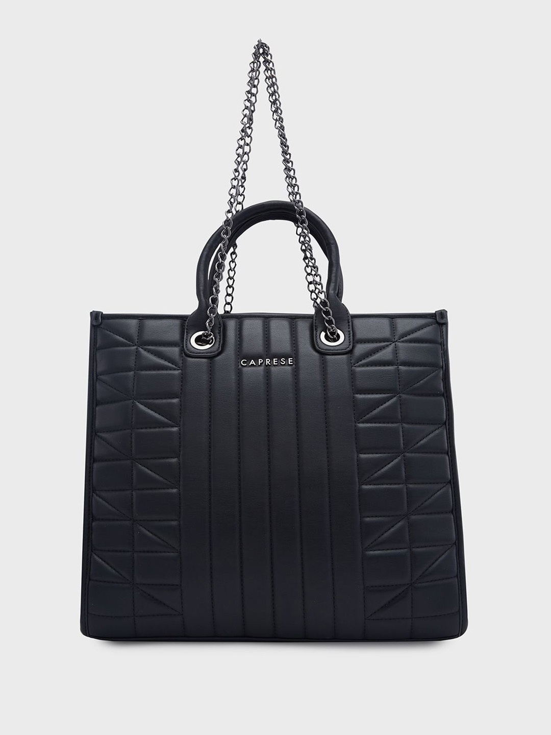 

Caprese Women Solid Shopper Handheld Bag, Black