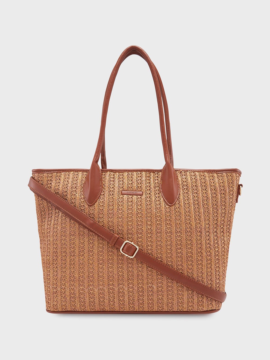 

Caprese Women Textured Structured Shoulder Bag, Brown