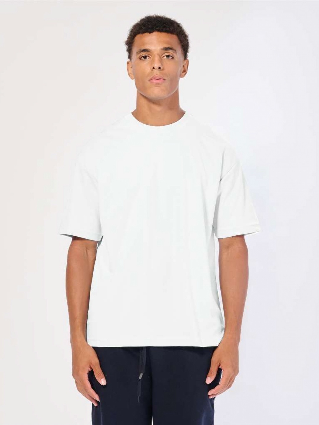 

CELSIUS Men Solid Moisture Wicking Relaxed Fit T-shirt, White