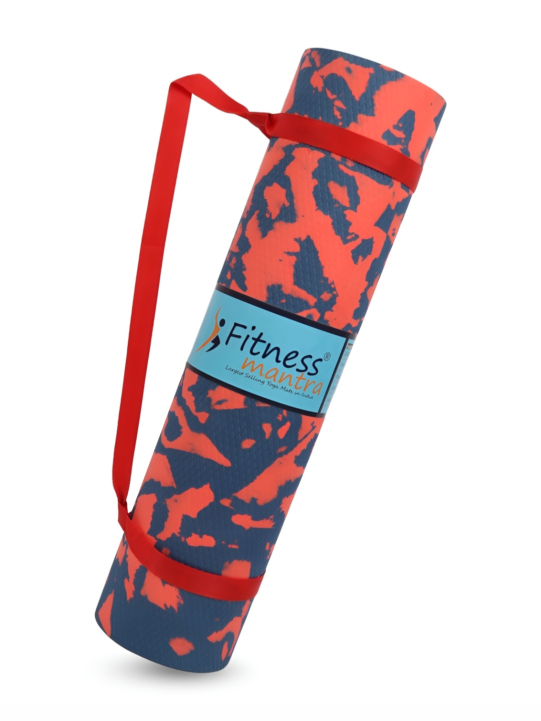 

Fitness Mantra Black & Orange Printed Waterproof Yoga Mat, Red