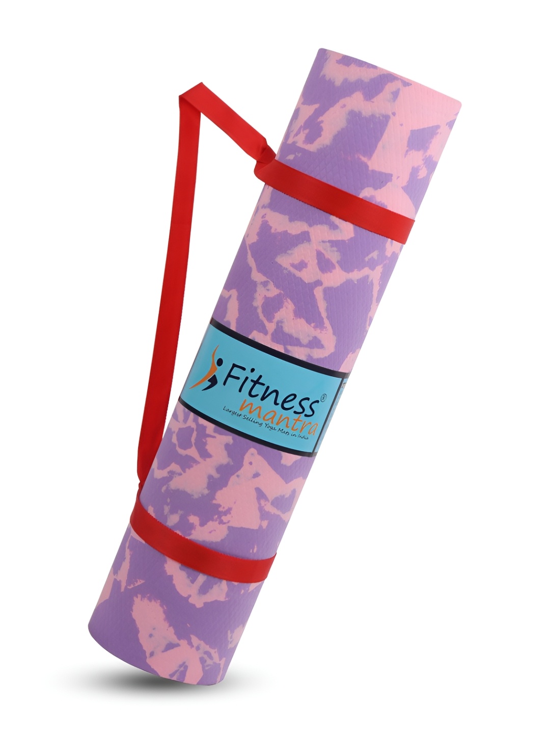 

Fitness Mantra Purple & Peach Colored Printed Yoga Mat