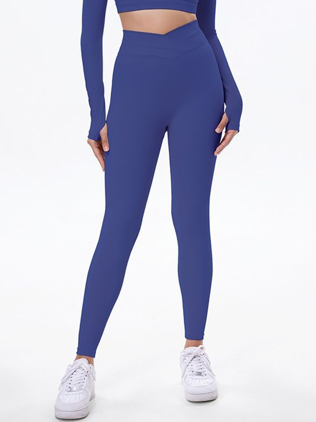 

LULU & SKY Women High-Waist Skinny-Fit Tights, Blue