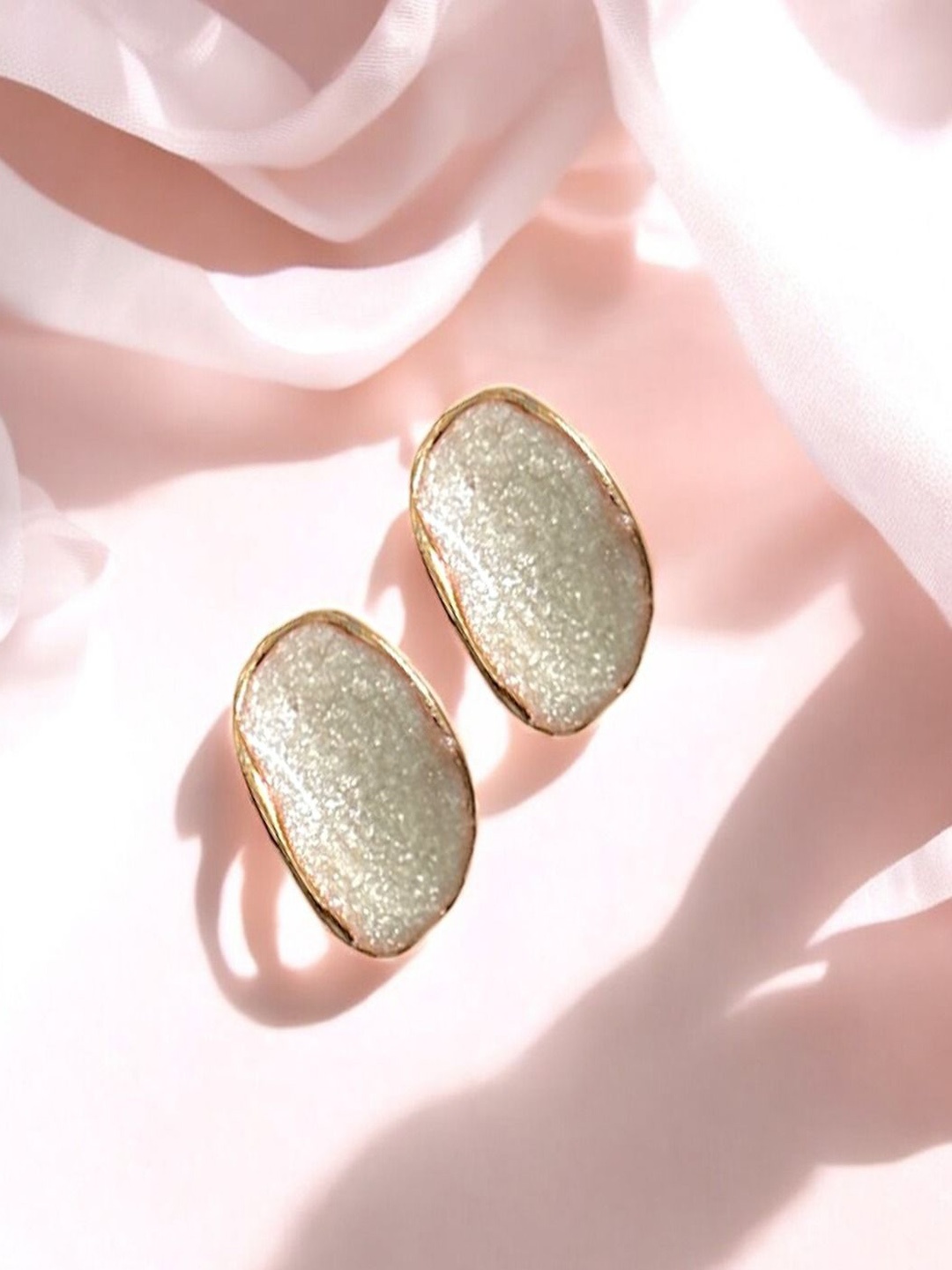

AccessHer Gold-Plated Artificial Stones Studded Contemporary Studs