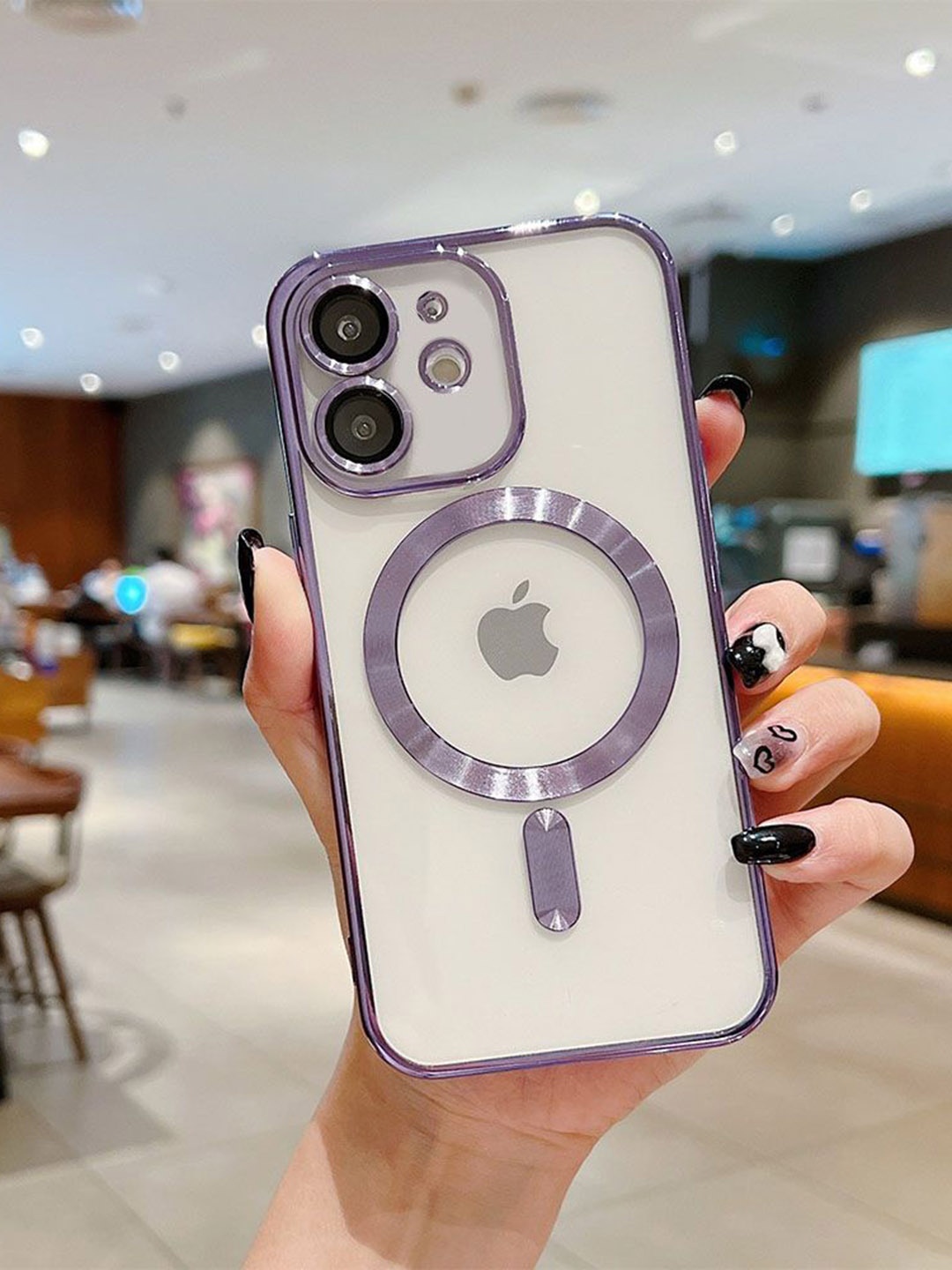 

Luxury Kase Plating Magnetic Soft Cover iPhone 11 Back Case, Lavender