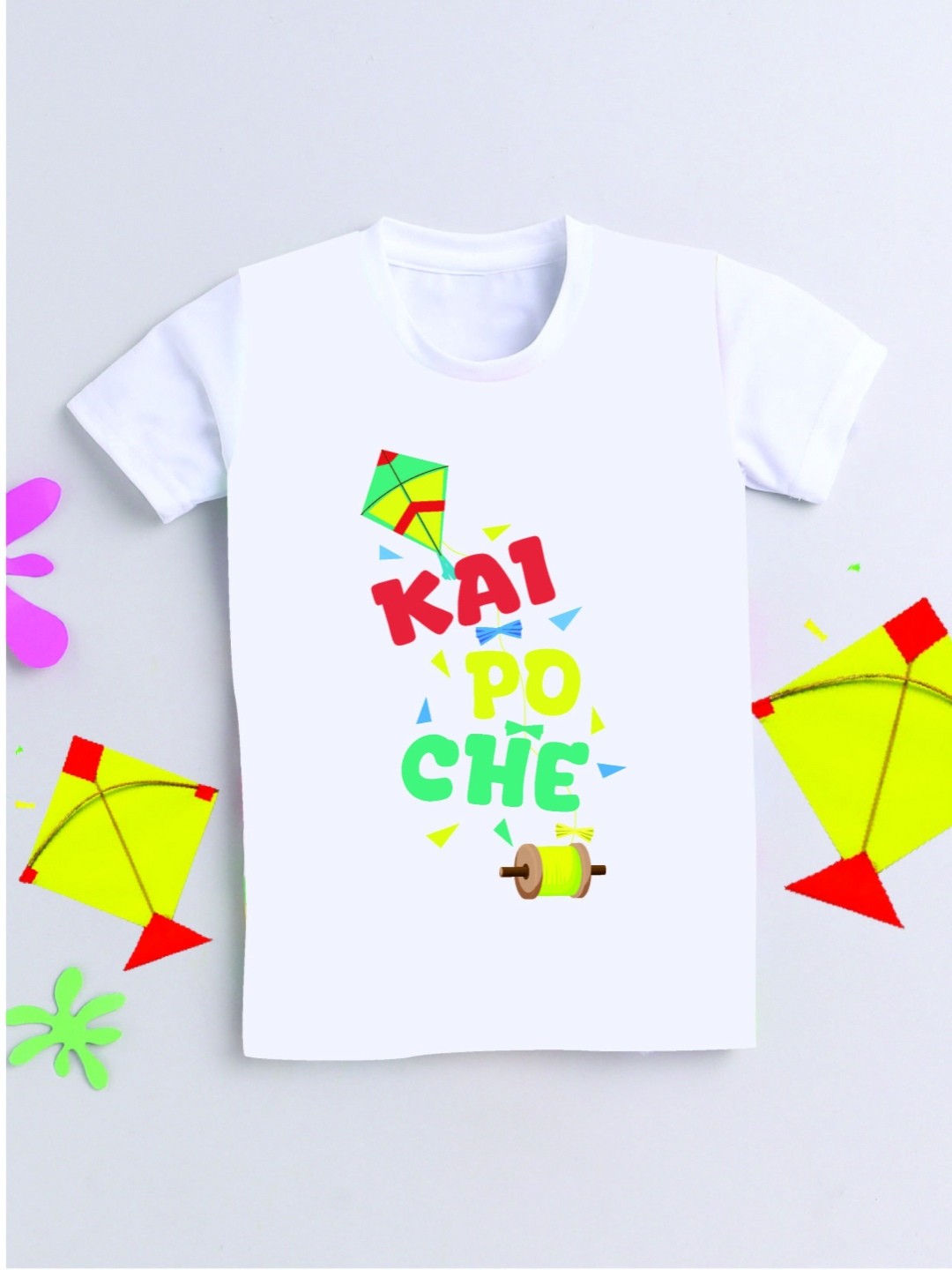 

The Magic Wand Kids Printed Applique T-shirt, White