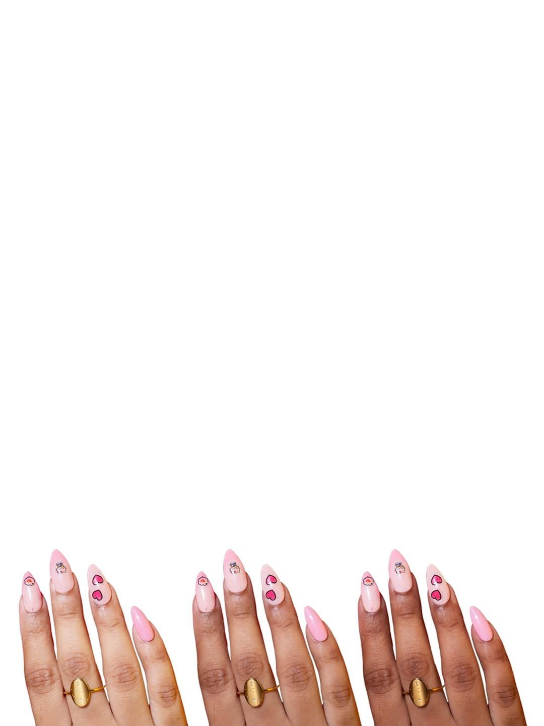 

SOEZI Set Of 24 Artificial Press On Nails Kit - Love At First Tip, Pink
