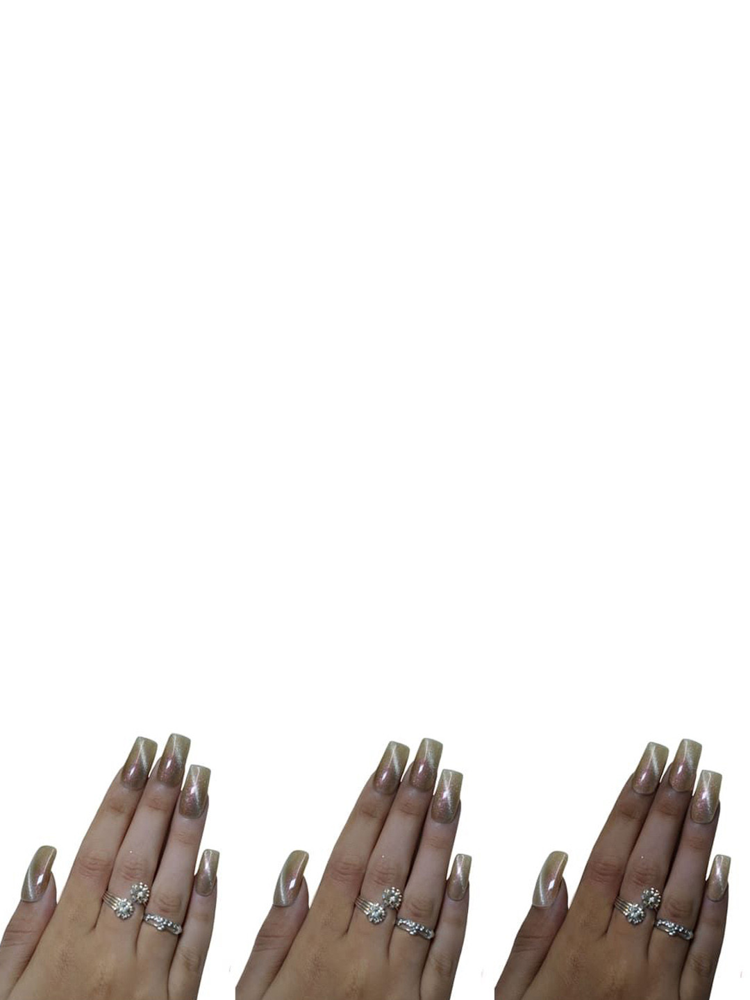 

SOEZI Set Of 24 Artificial Press On Nails Kit - Magento, Gold