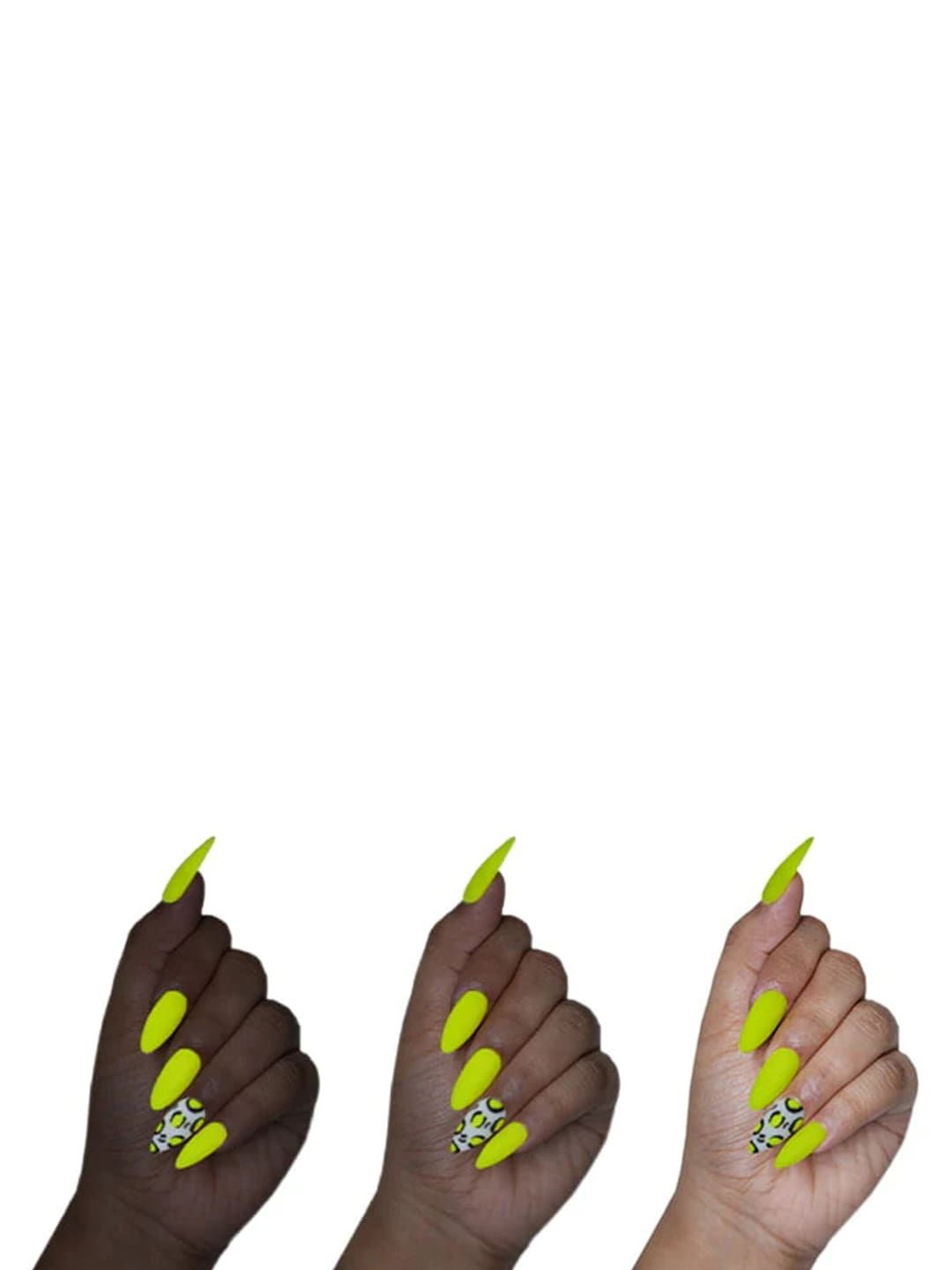 

SOEZI Set Of 24 Artificial Press On Nails Kit - Cougar, Yellow