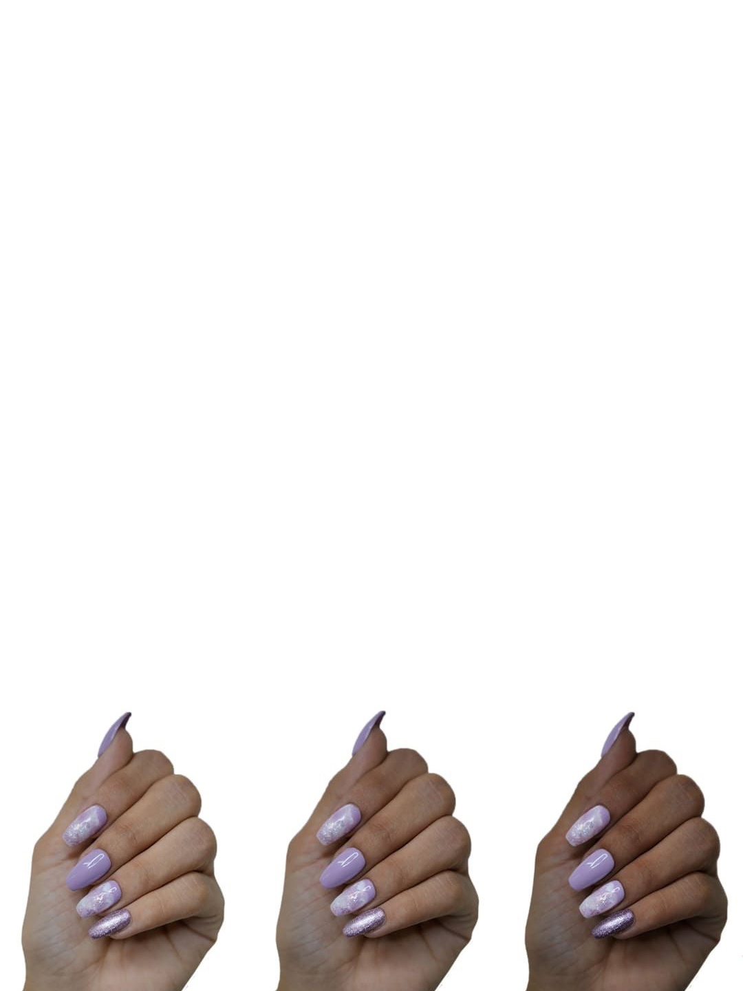 

SOEZI Set Of 24 Artificial Press On Nails Kit - Just Like You, Purple