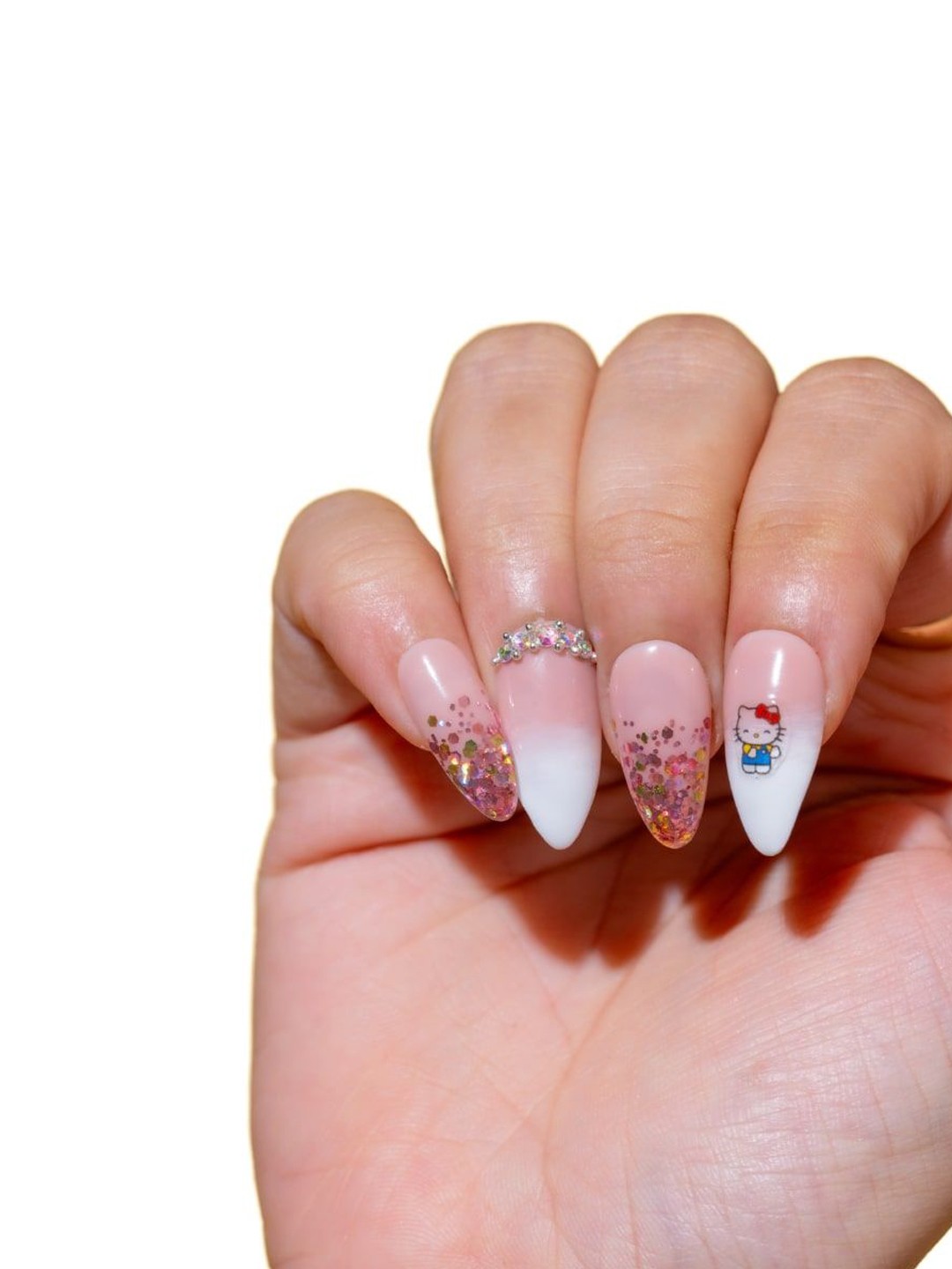 

SOEZI Set Of 24 Artificial Press On Nails Kit - Hello Princess, Pink