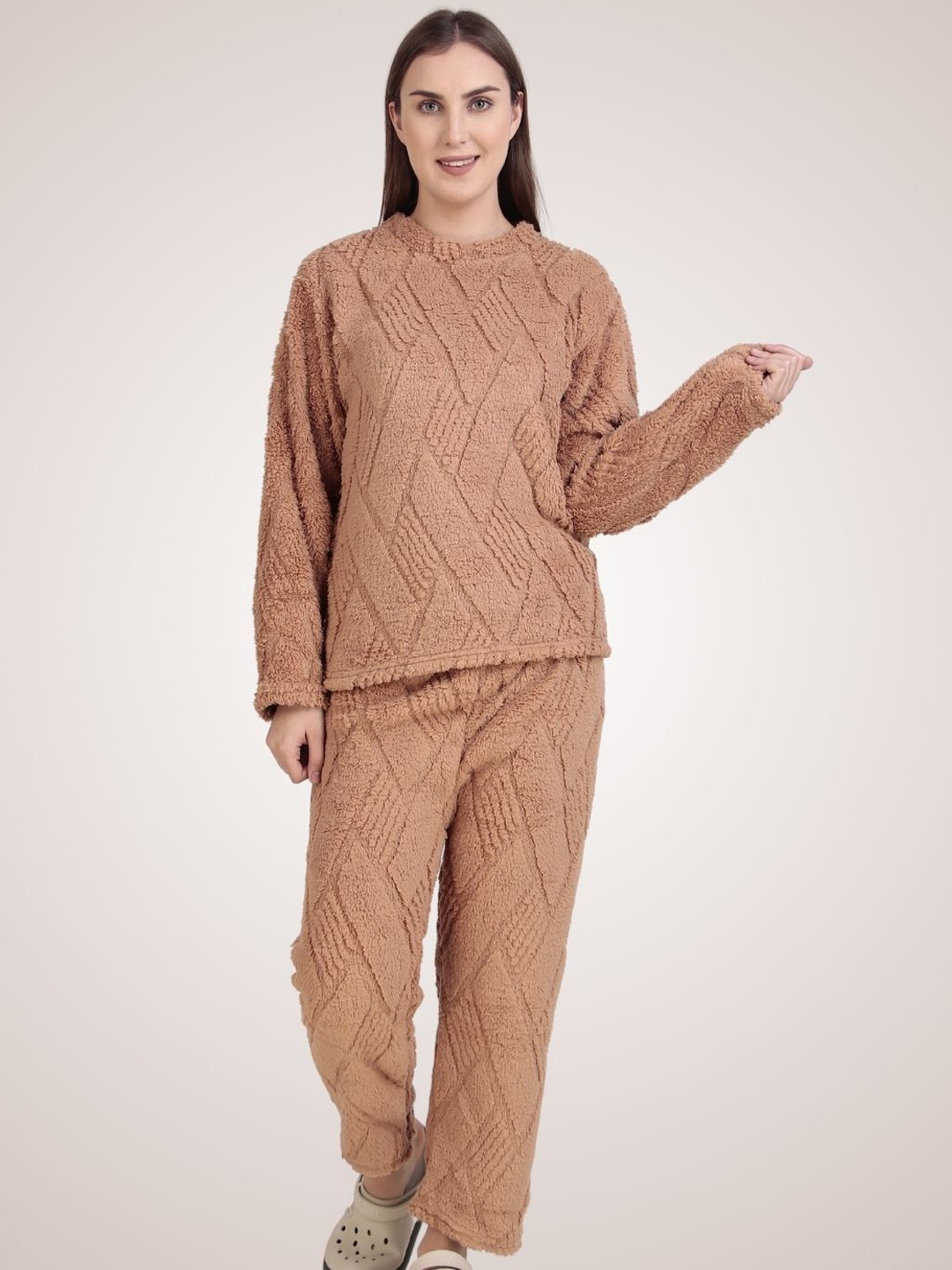 

Untamed Clothing Women Night suit, Beige