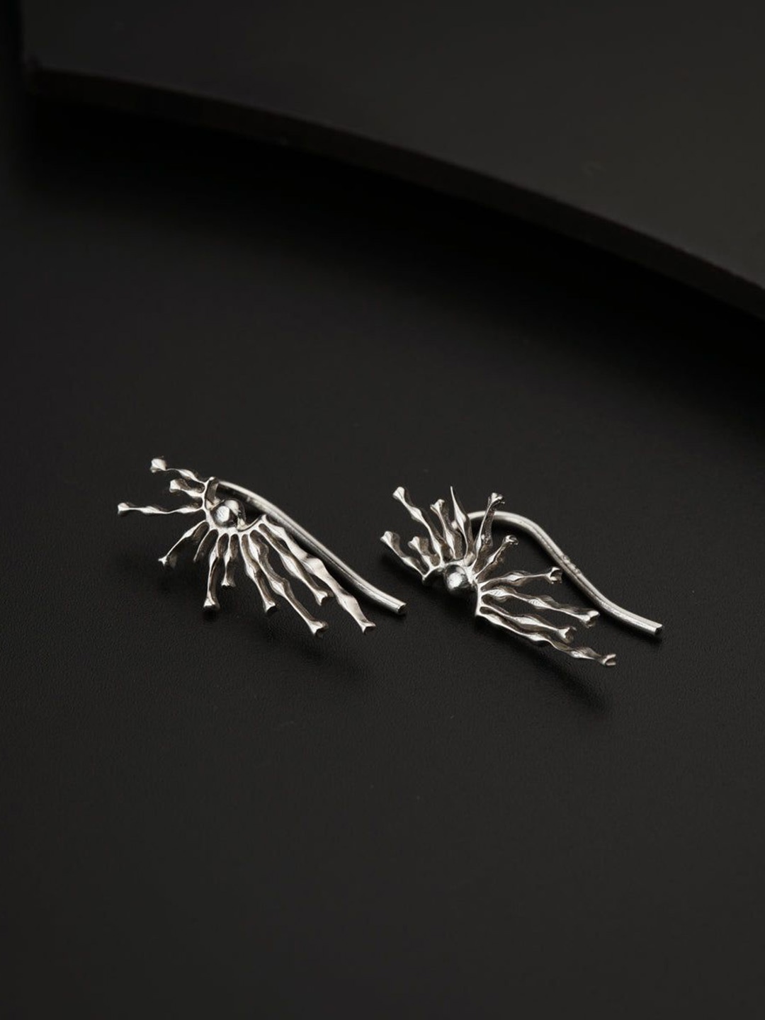 

House of Aadyaa Classic Studs Earrings, Silver