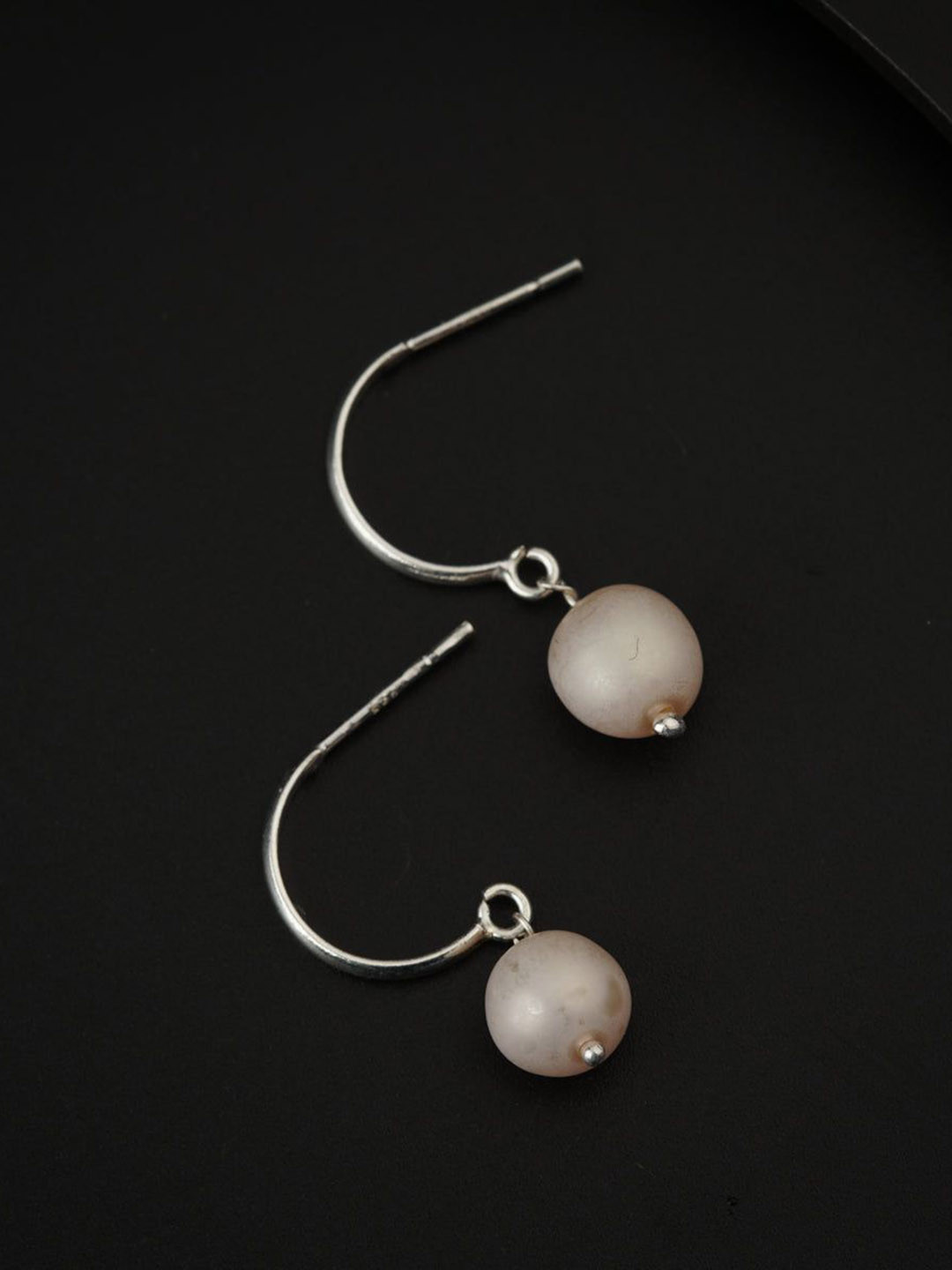 

House of Aadyaa Classic Drop Earrings, Silver